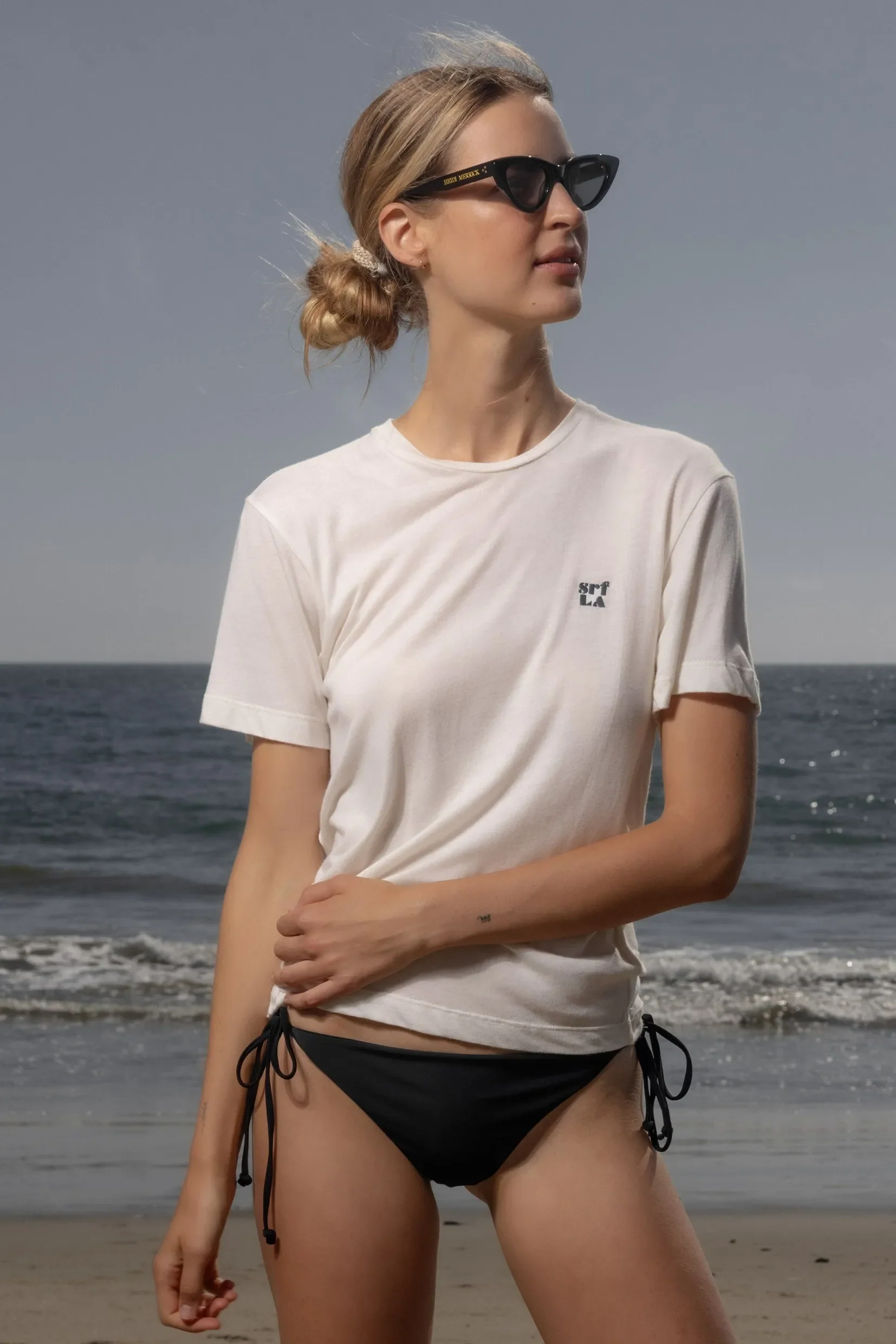 70's SRF LA Slim Tee - Navy Embroidered - Image 9
