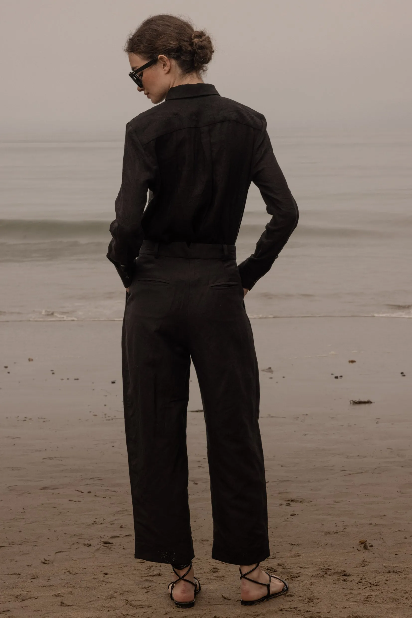 Ami Shirt - Noir Tissue Linen - Image 6