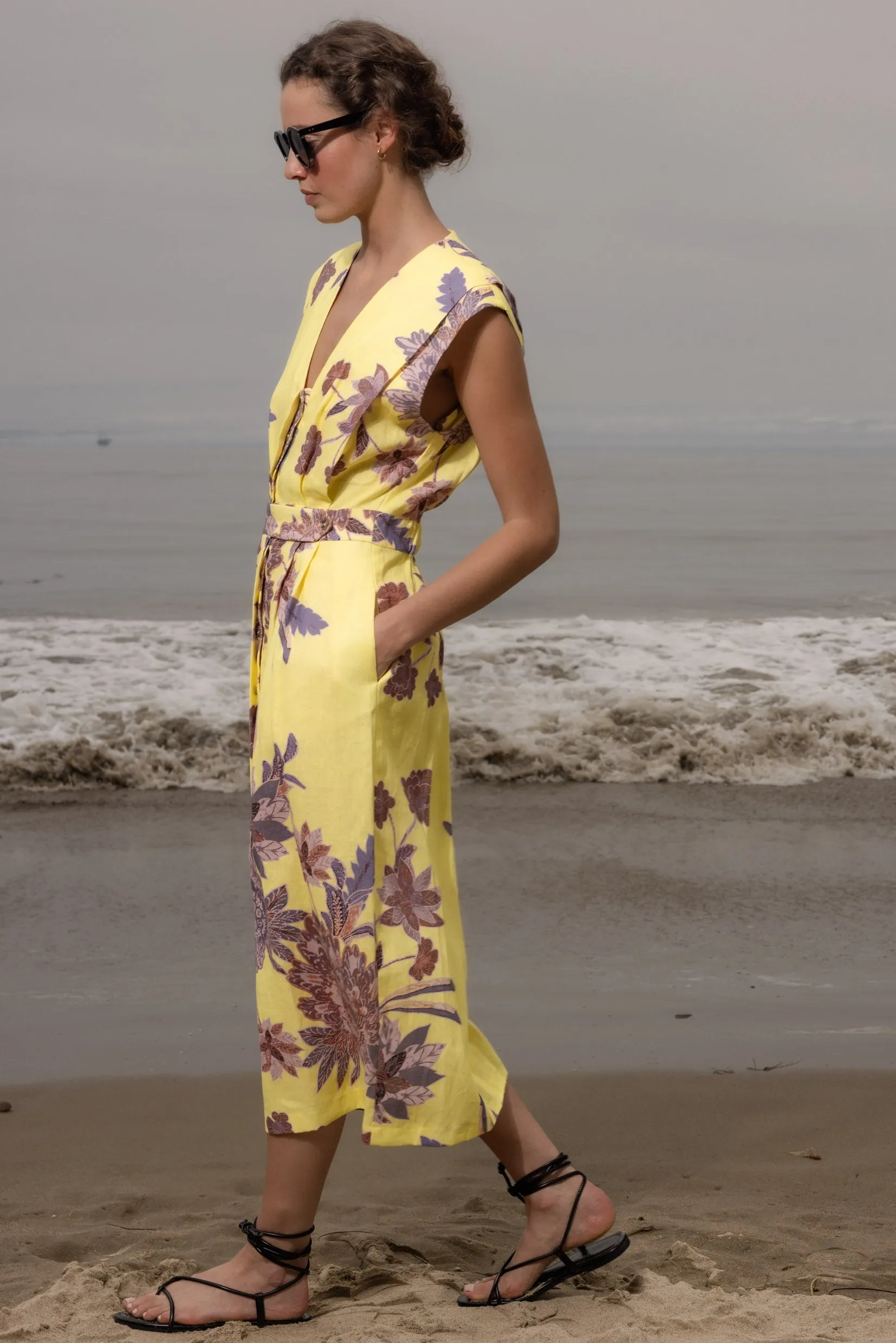 Azadeh Dress - Yellow Batik - Image 3
