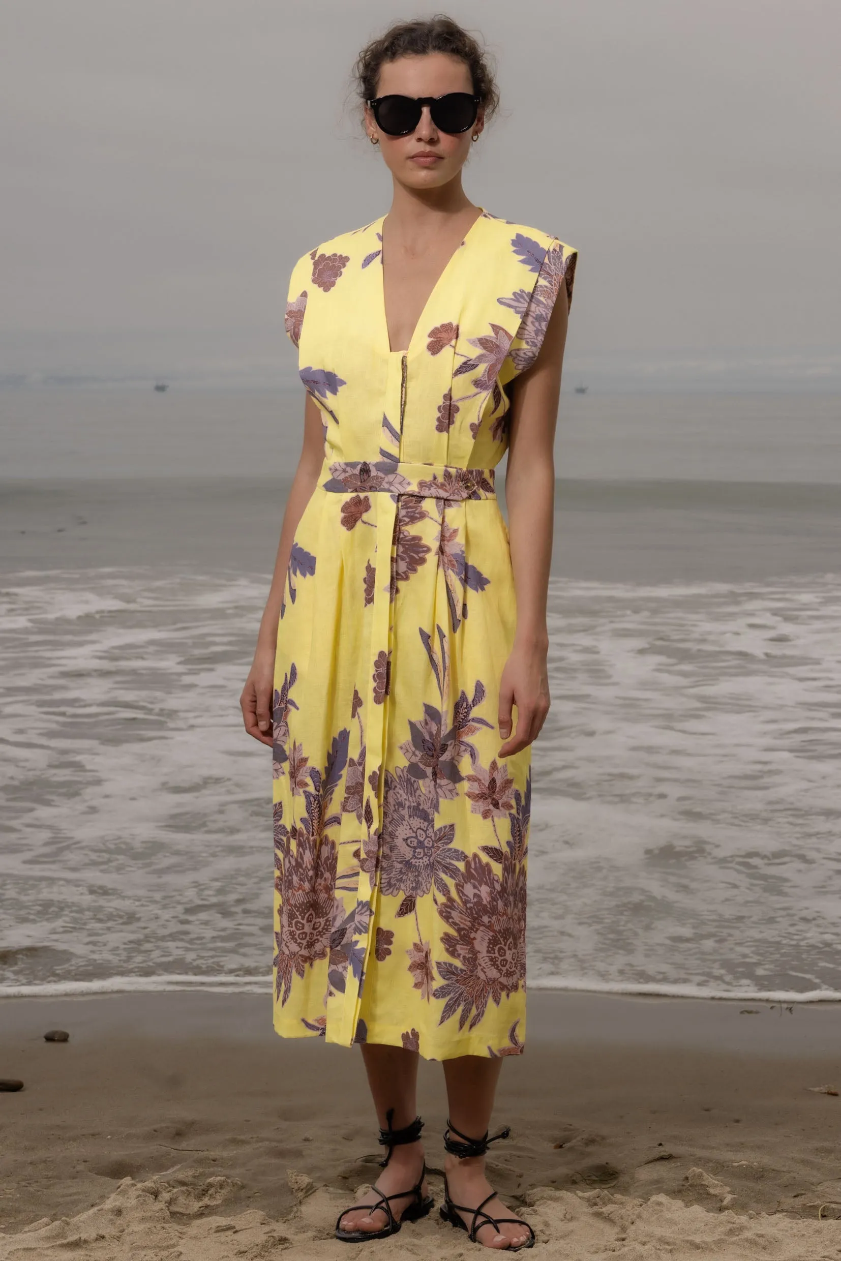 Azadeh Dress - Yellow Batik - Image 4