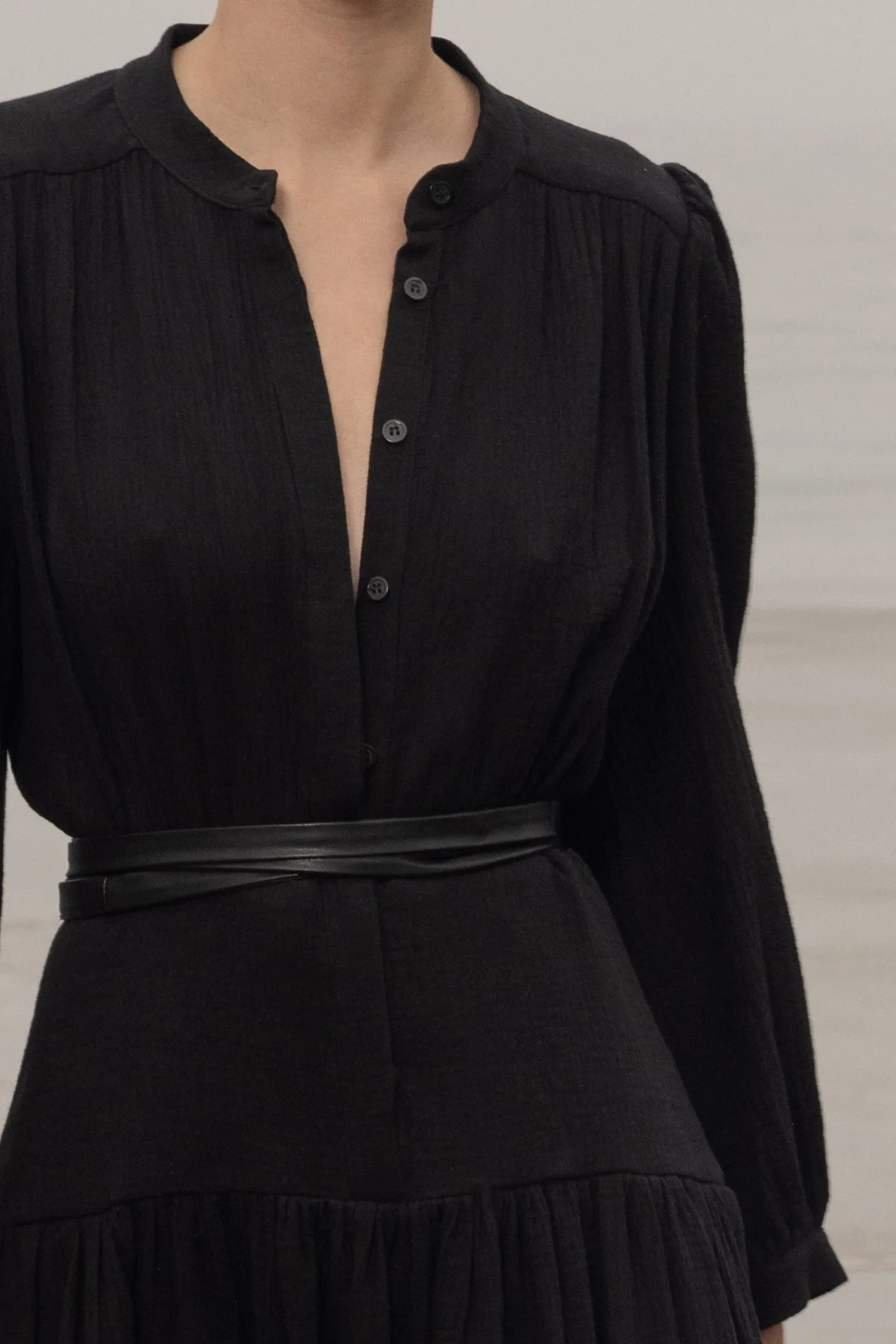 Barcelona Dress - Black Gauze - Image 5