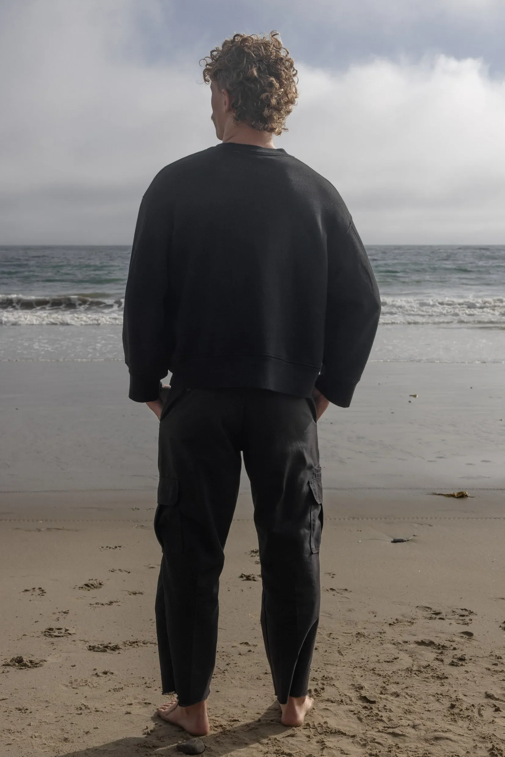 Barrel Sleeve 70's SRF LA Crewneck - Black Embroidered - Image 9