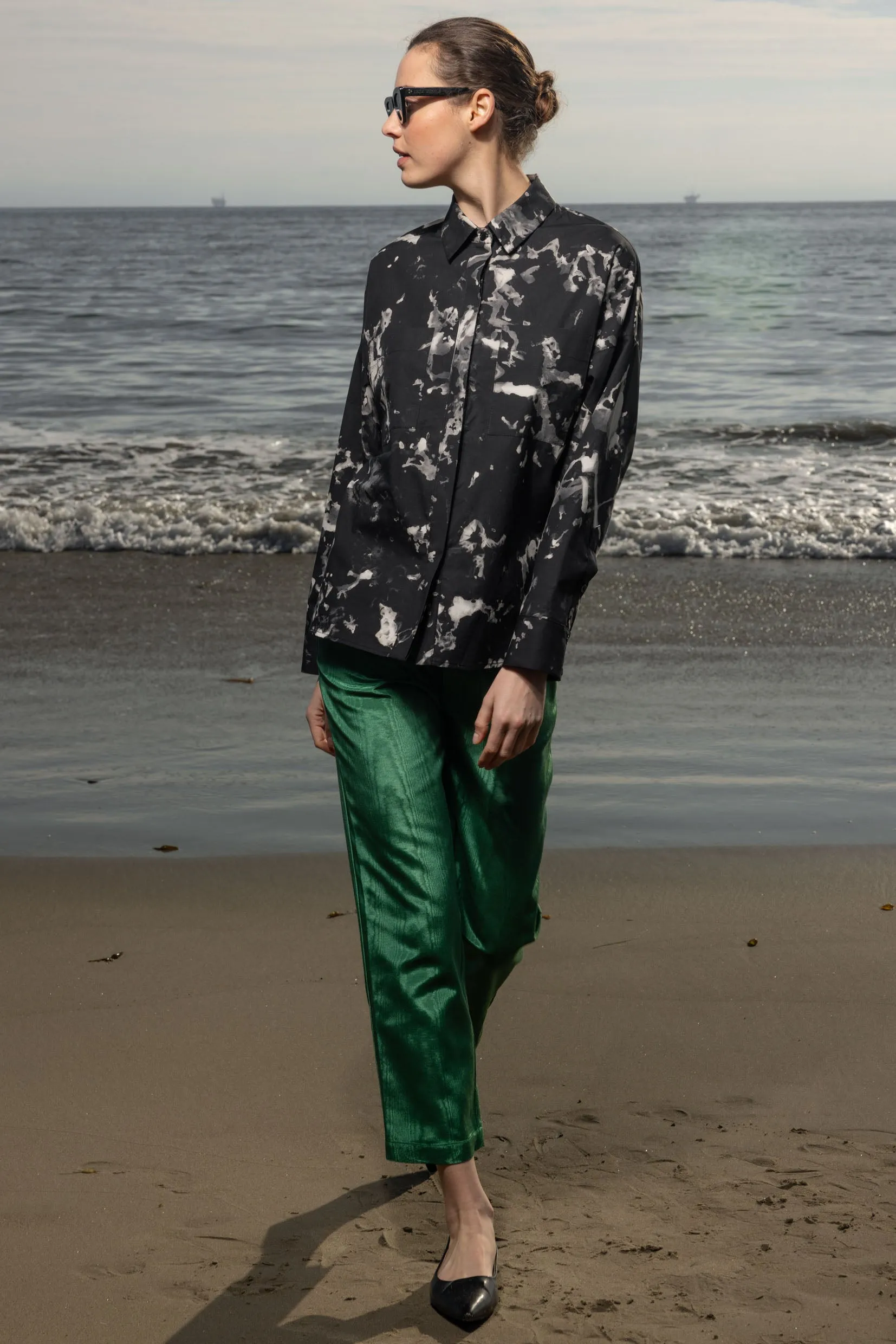 Bruno Pant - Green Moire - Image 4