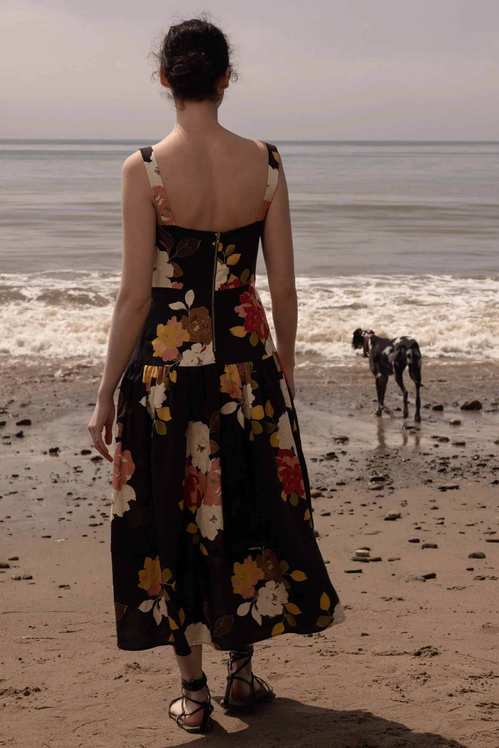 Calvi Dress - English Rose Linen - Image 8