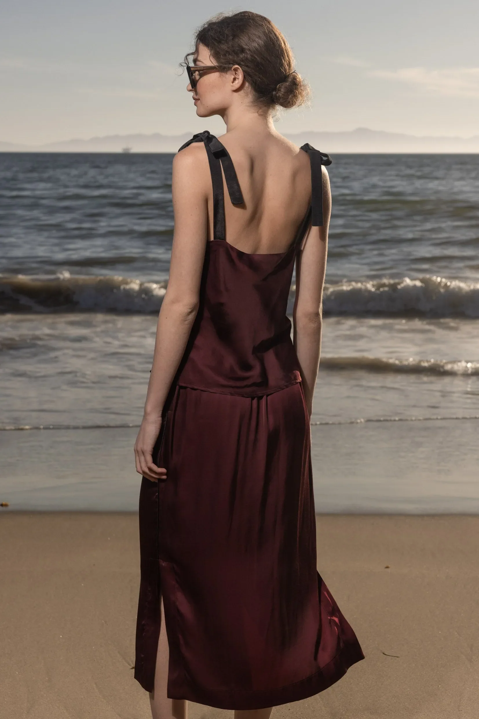 Caraco Top - Burgundy - Image 6