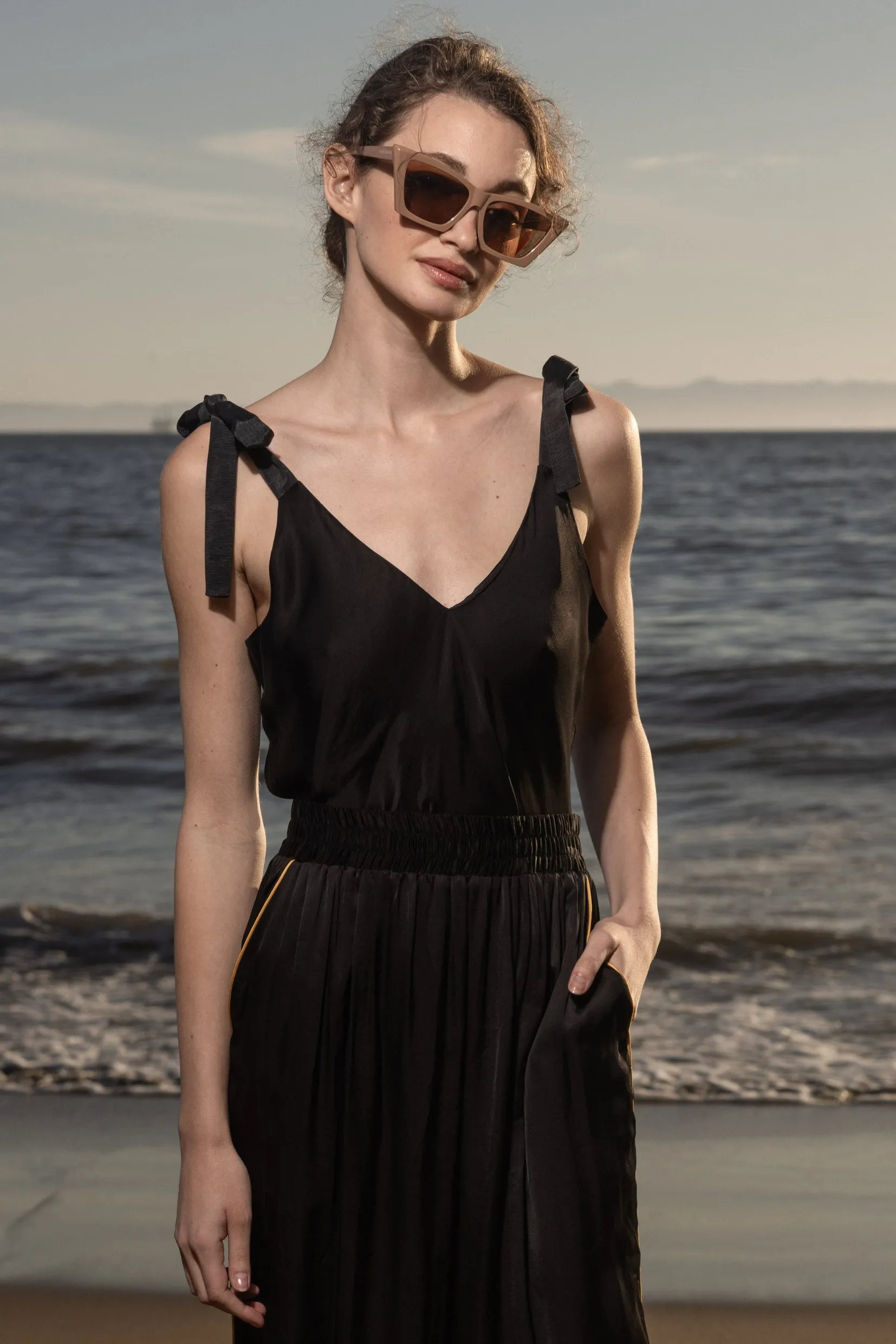 Caraco Top - Noir - Image 6