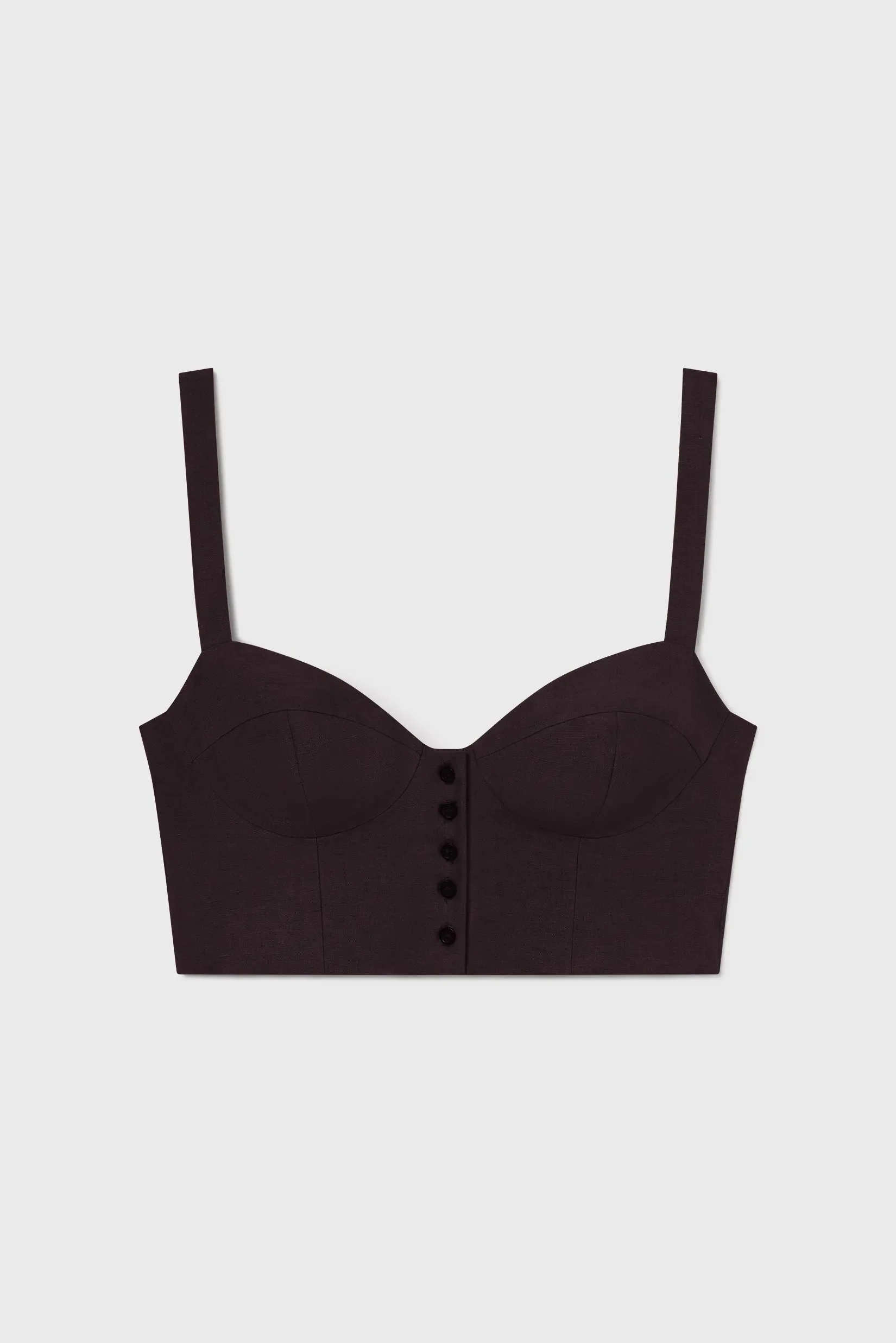Charlie Top - Black Linen - Image 2