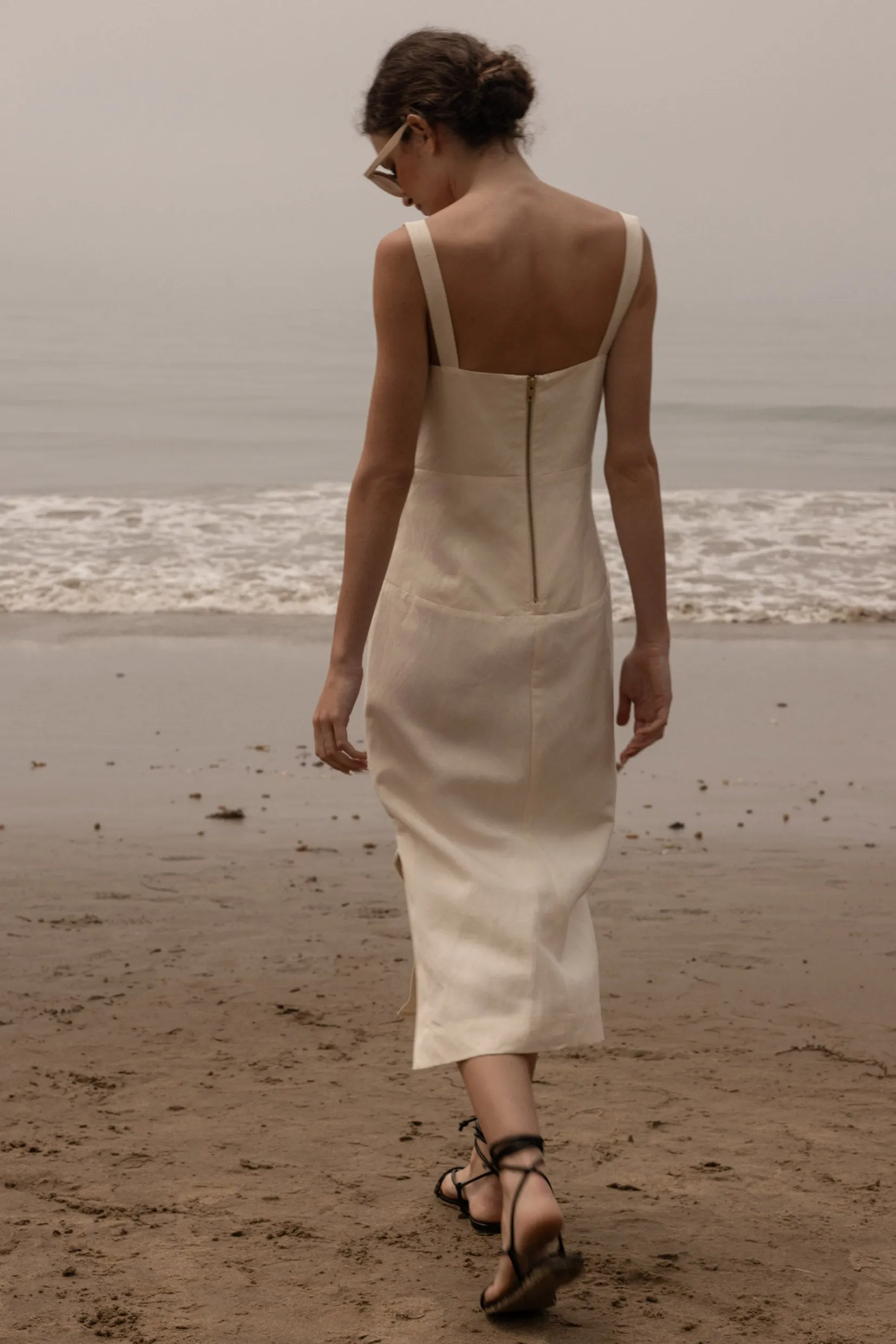 Como Dress - Ivory Silk & Hemp - Image 9