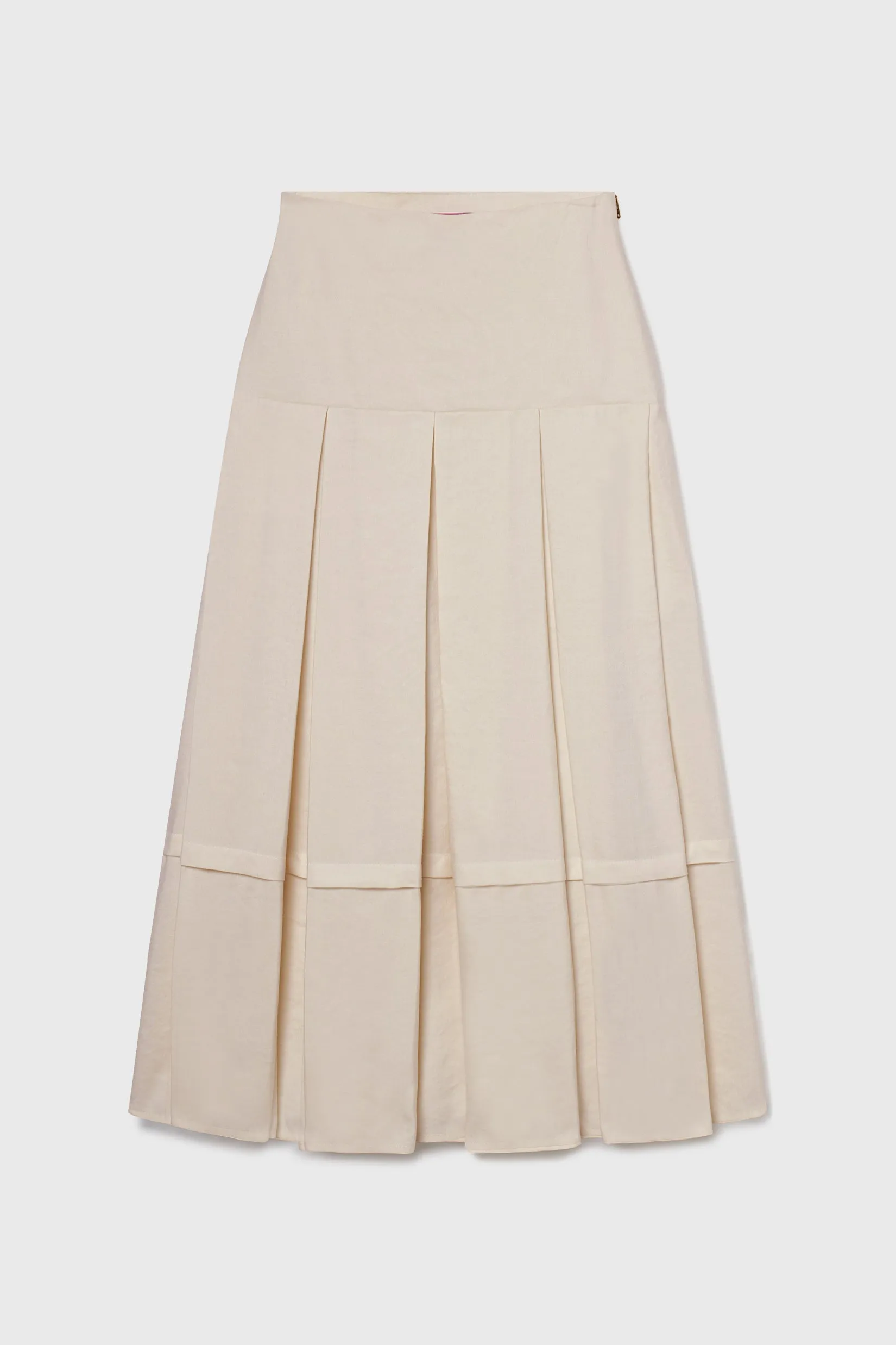 Contessa Skirt - Ivory Linen - Image 2