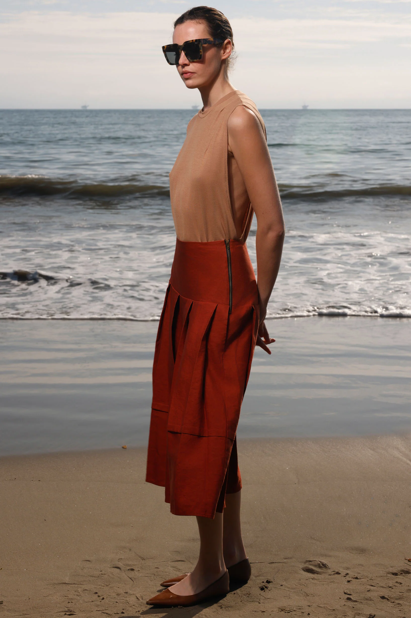 Contessa Skirt - Sienna Silk & Hemp - Image 3