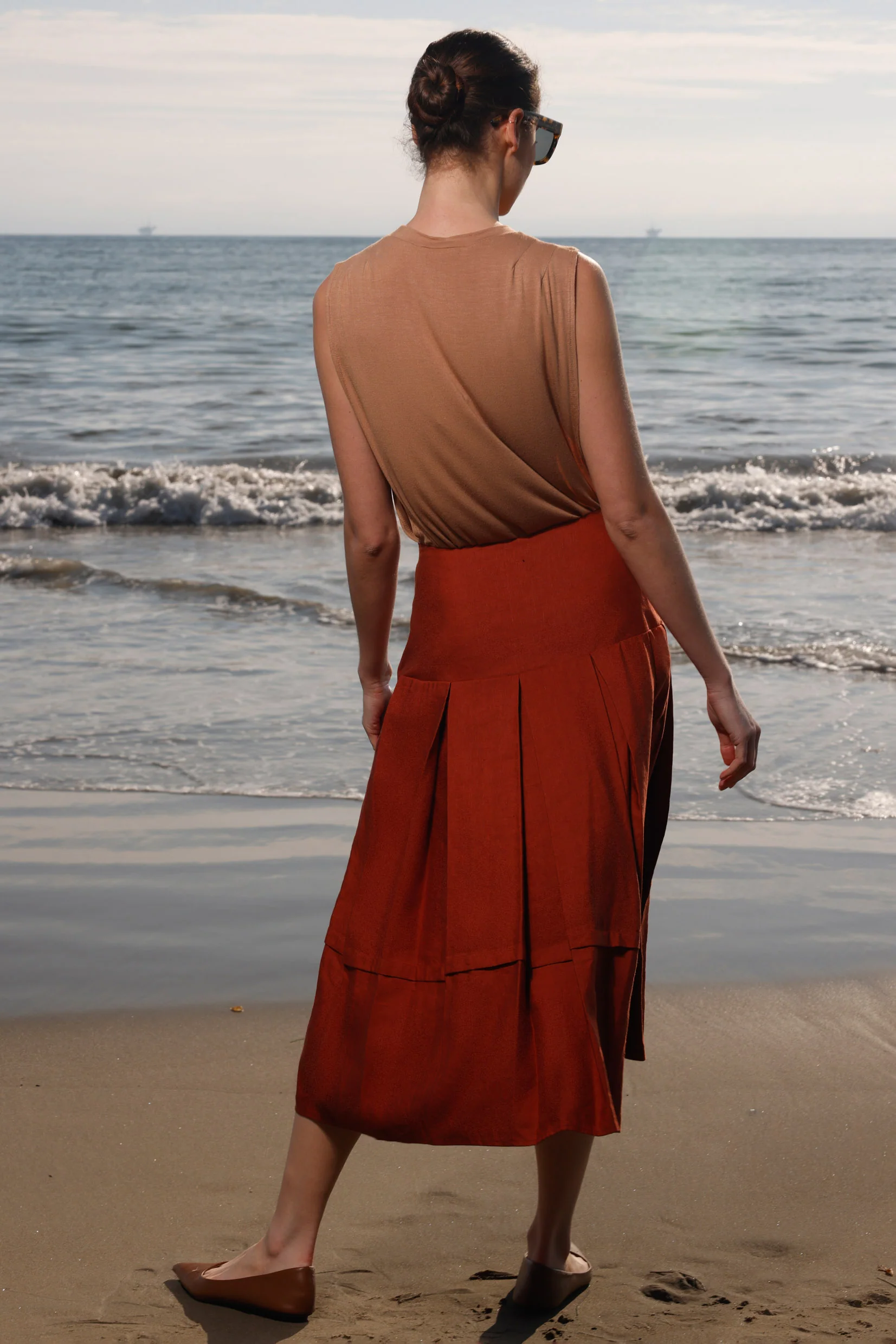 Contessa Skirt - Sienna Silk & Hemp - Image 4