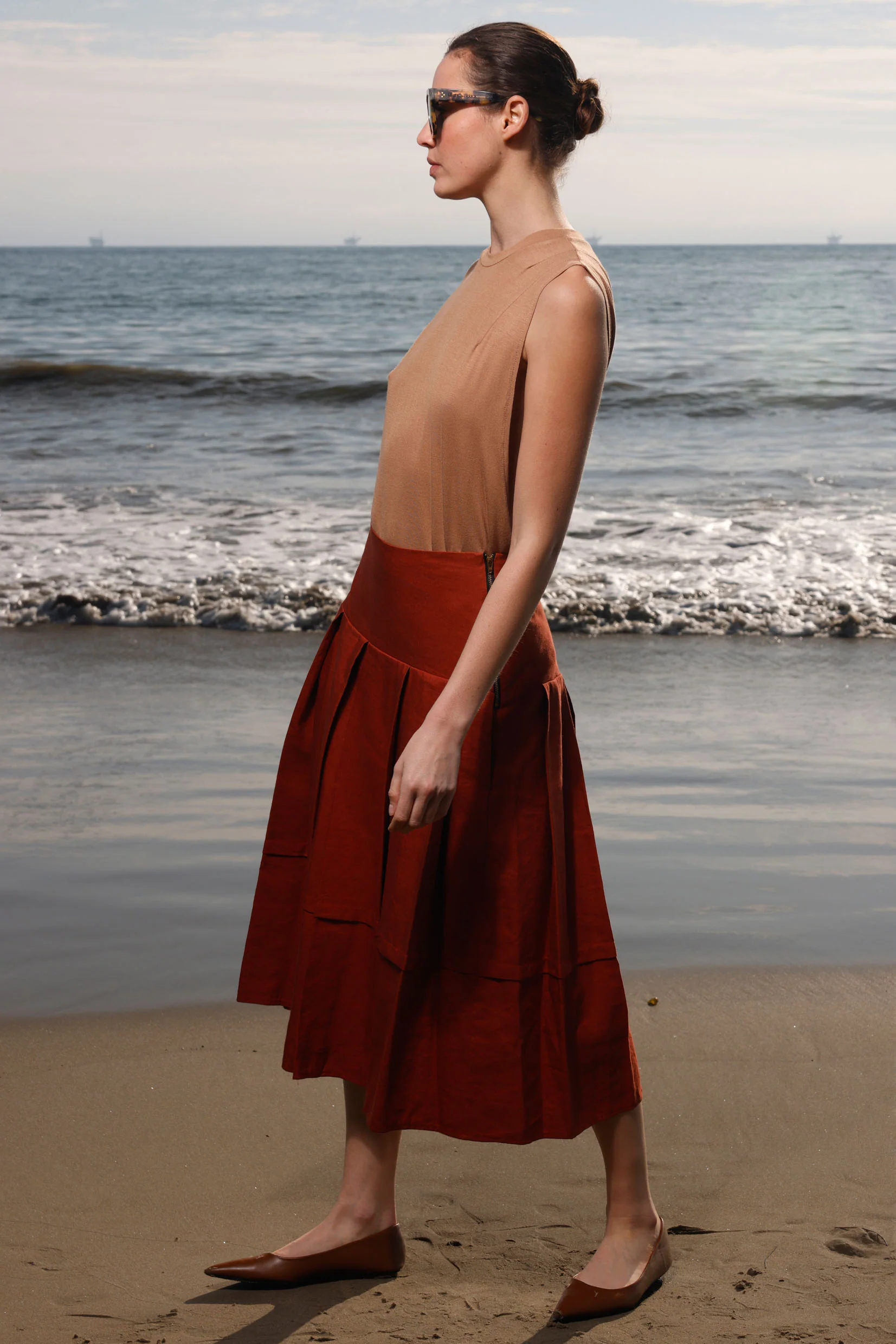 Contessa Skirt - Sienna Silk & Hemp - Image 5