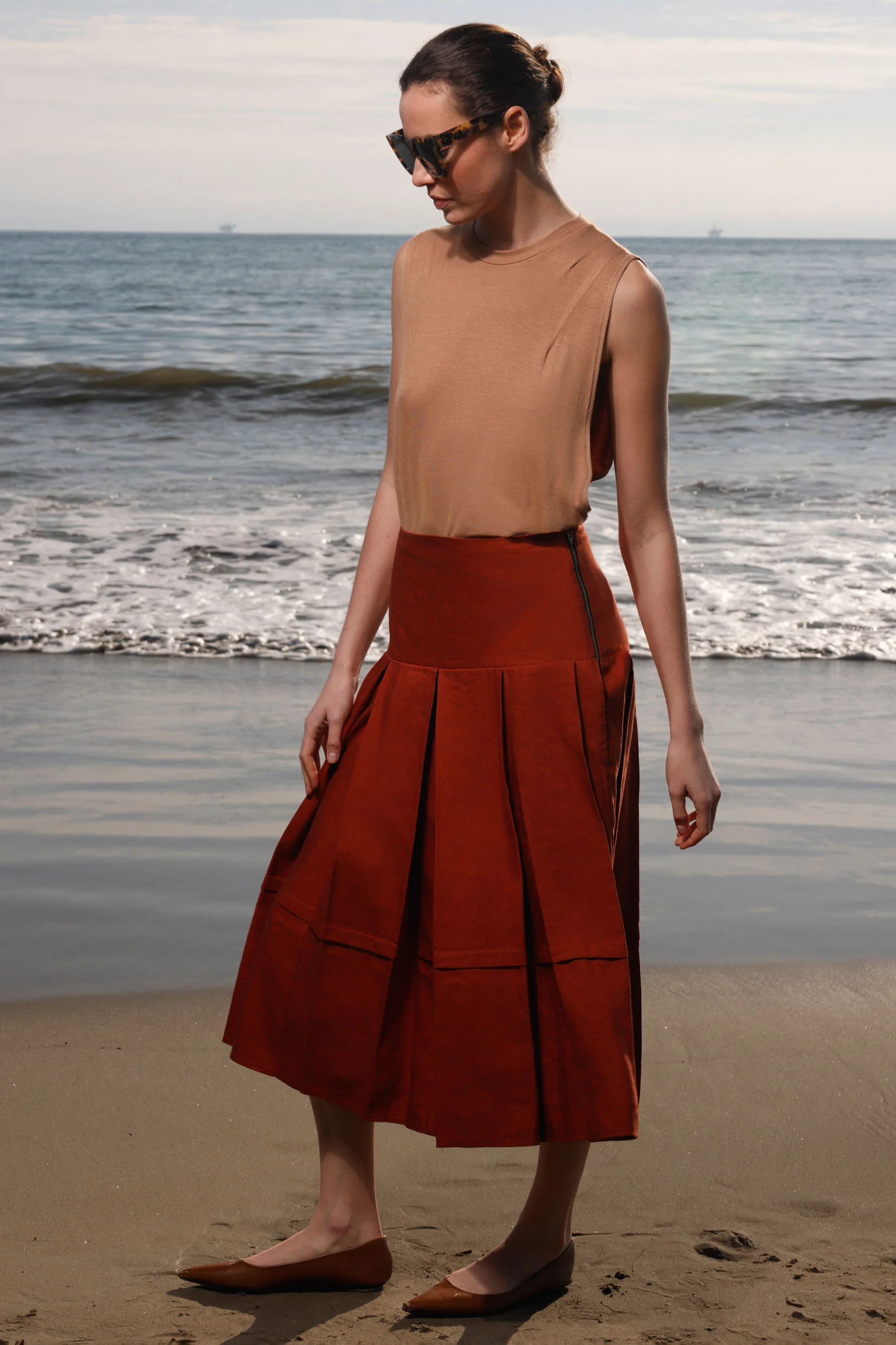 Contessa Skirt - Sienna Silk & Hemp - Image 6
