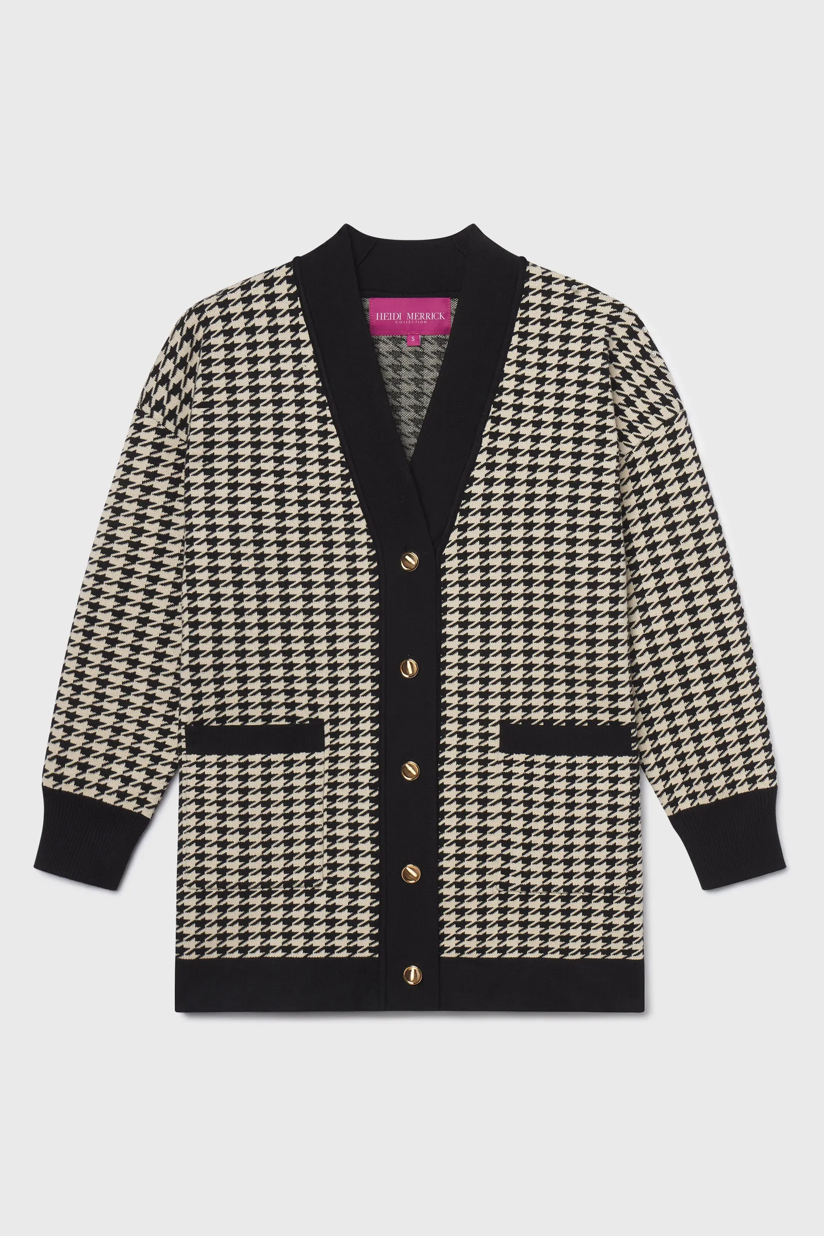 Fanny Cardigan - Ivory Houndstooth - Image 3