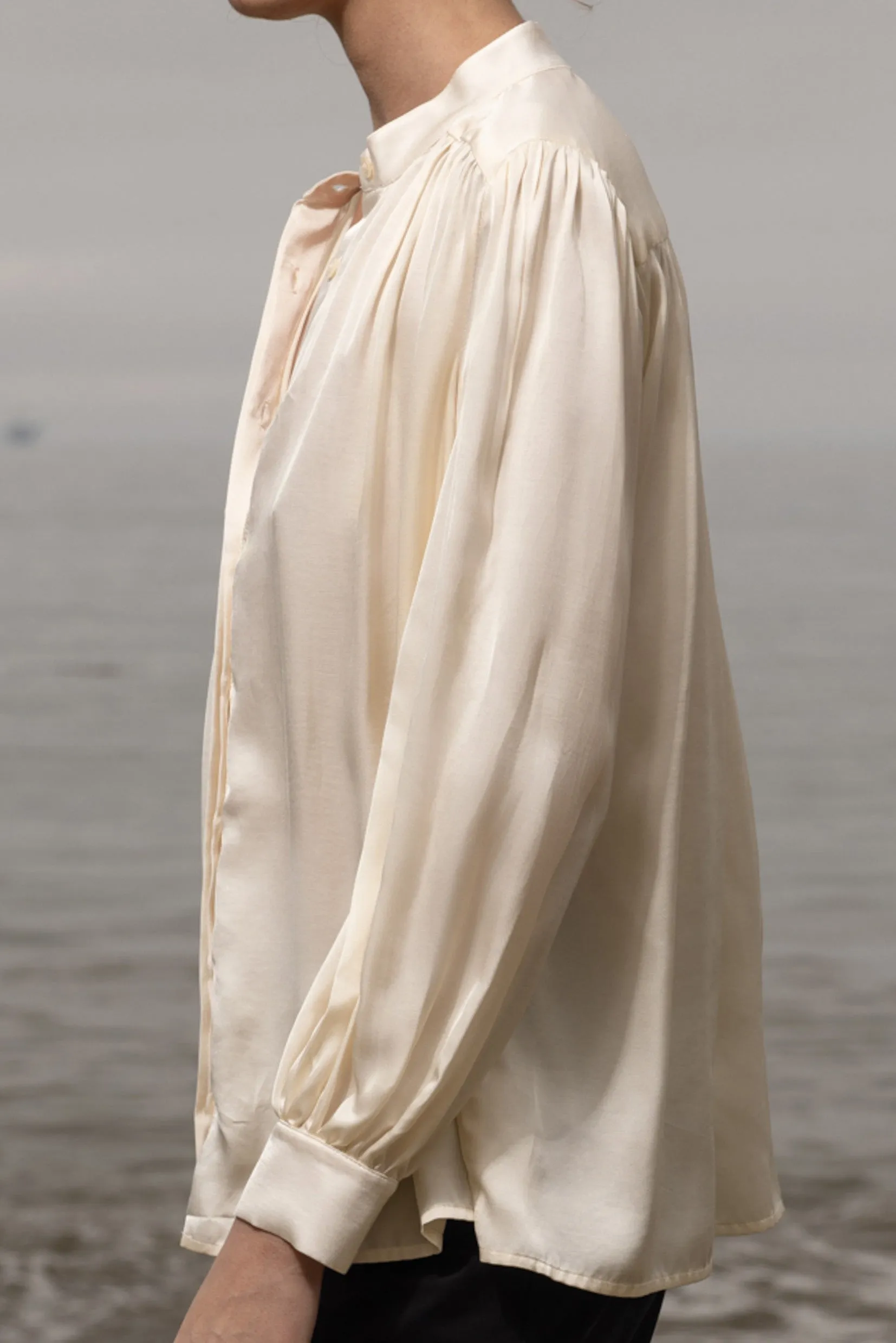 Farah Blouse - Cream - Image 4
