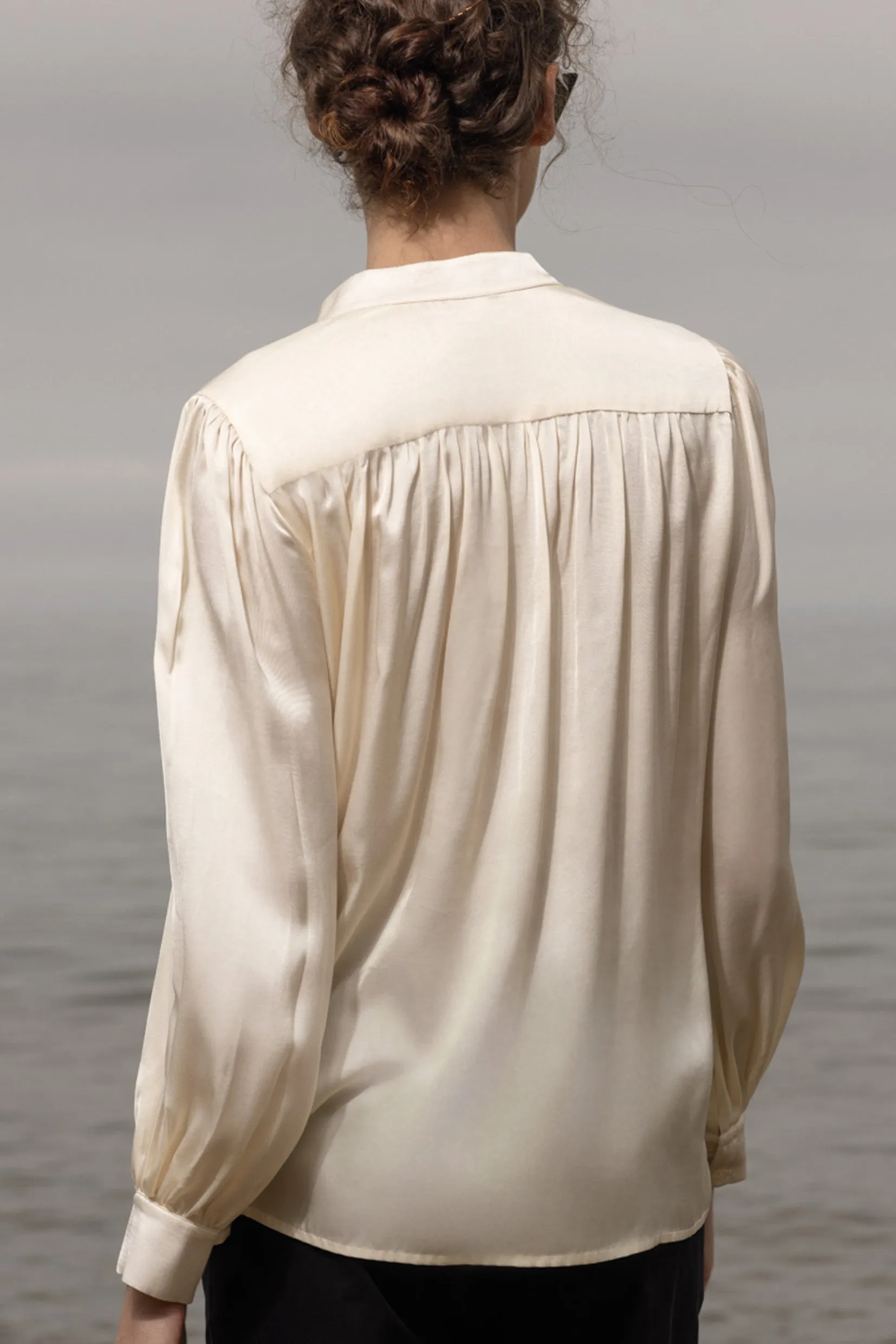 Farah Blouse - Cream - Image 5