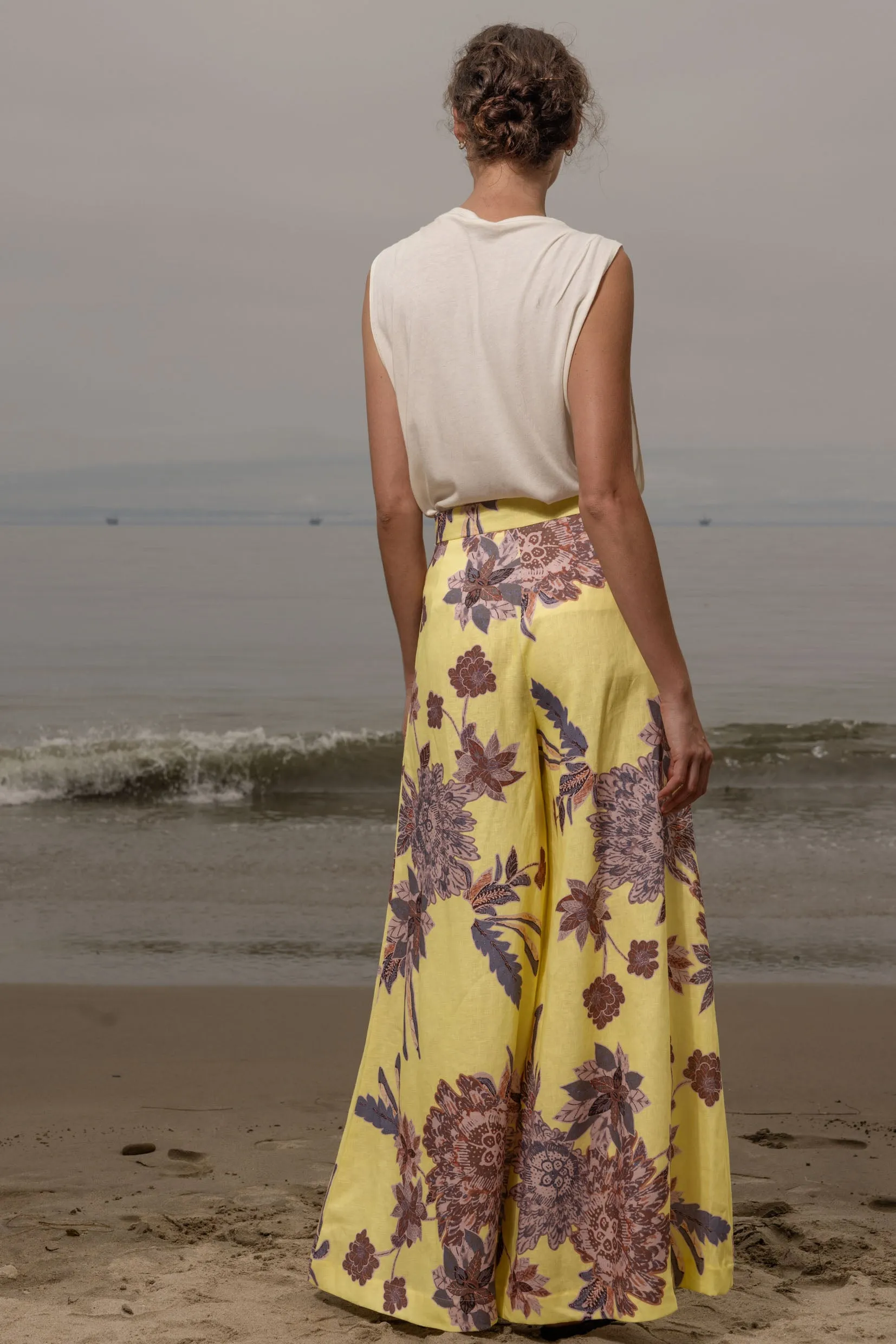 Flareup Trouser - Yellow Batik - Image 3