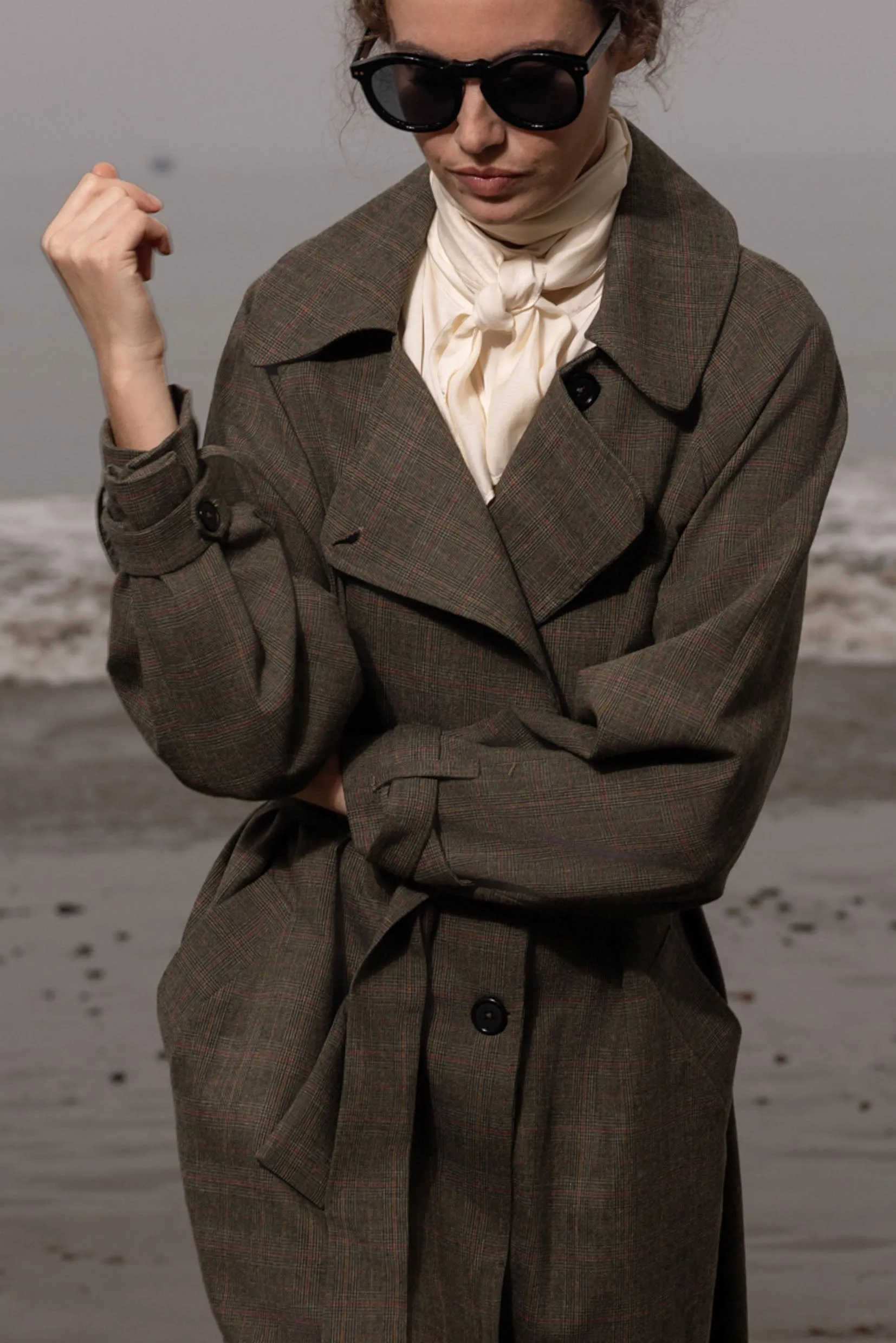 Fog Coat - Plaid Wool - Image 8