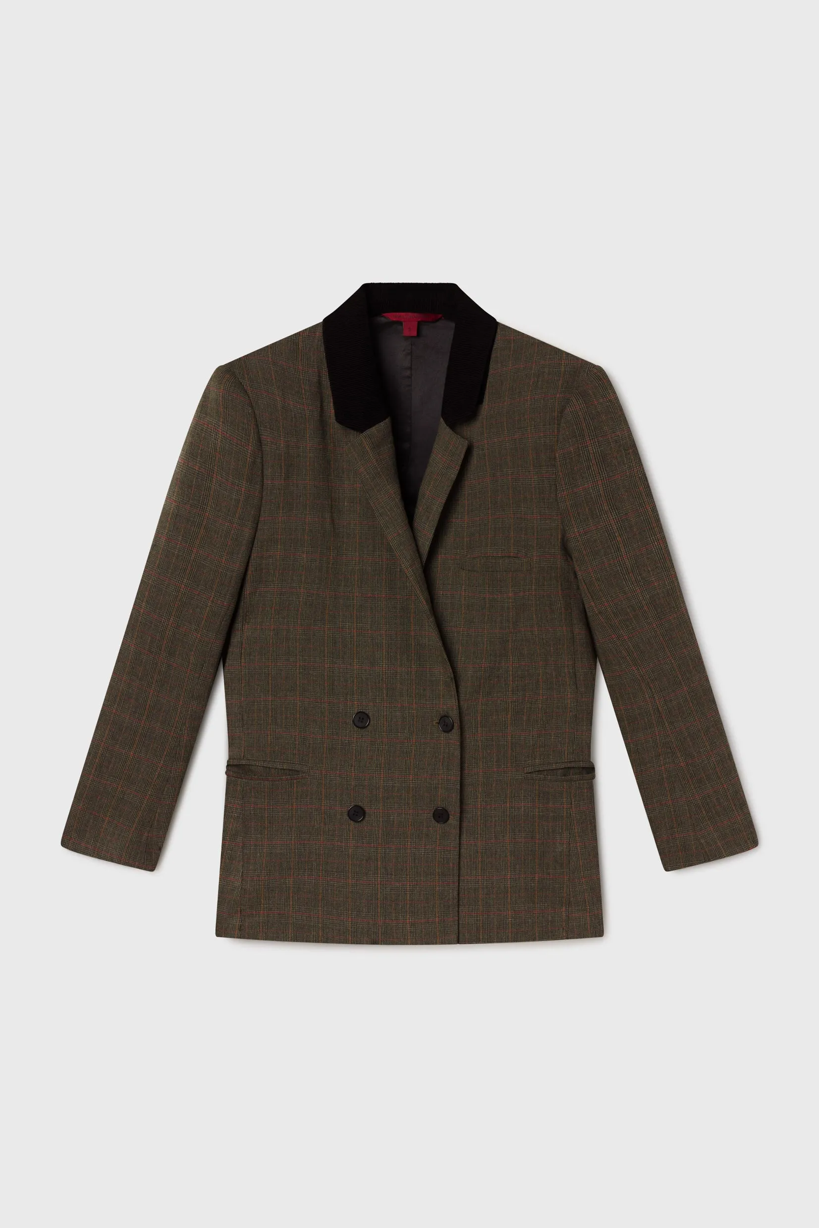 Francoise Blazer - Plaid Wool - Image 2