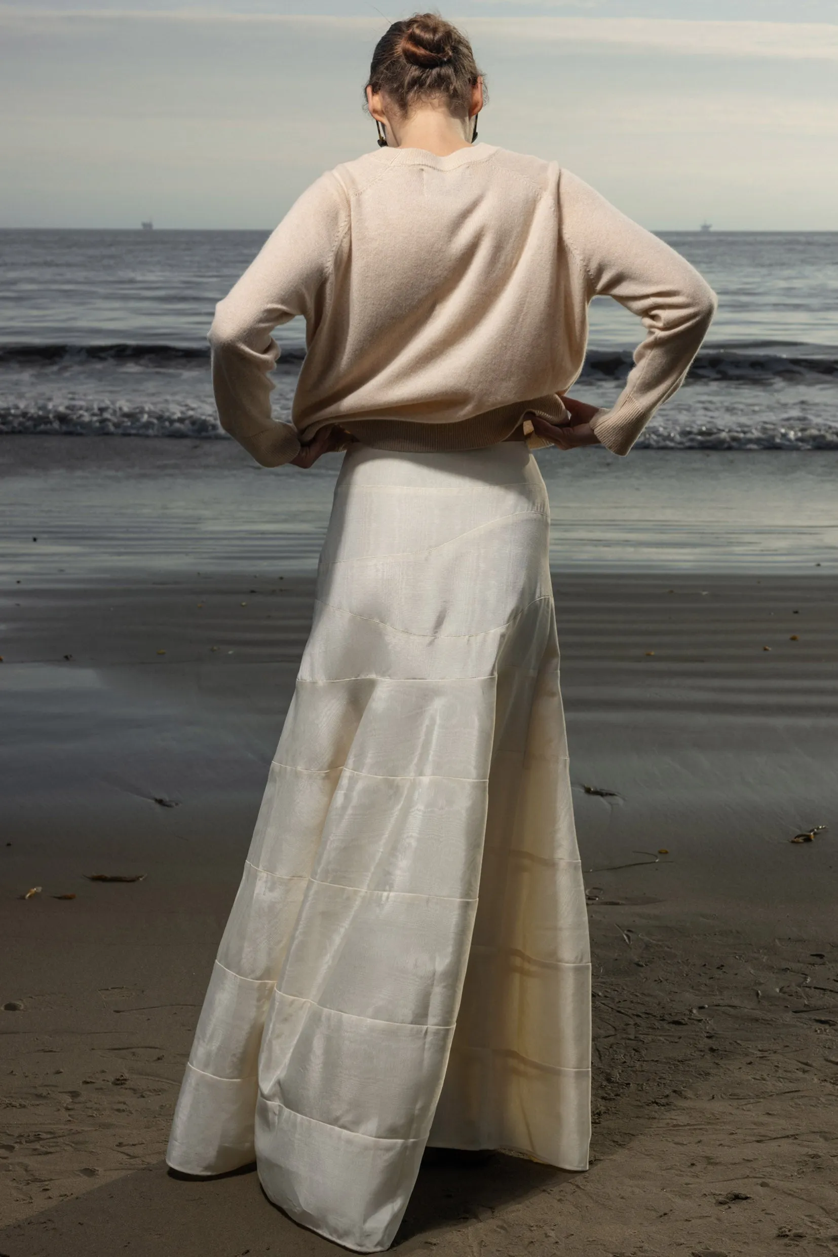 Gale Skirt - Champagne Moire - Image 2