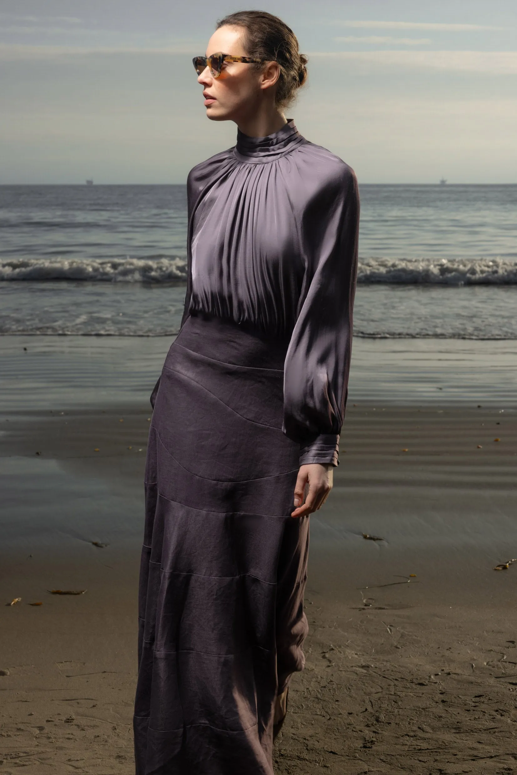 Gale Skirt - Lavender Linen - Image 9