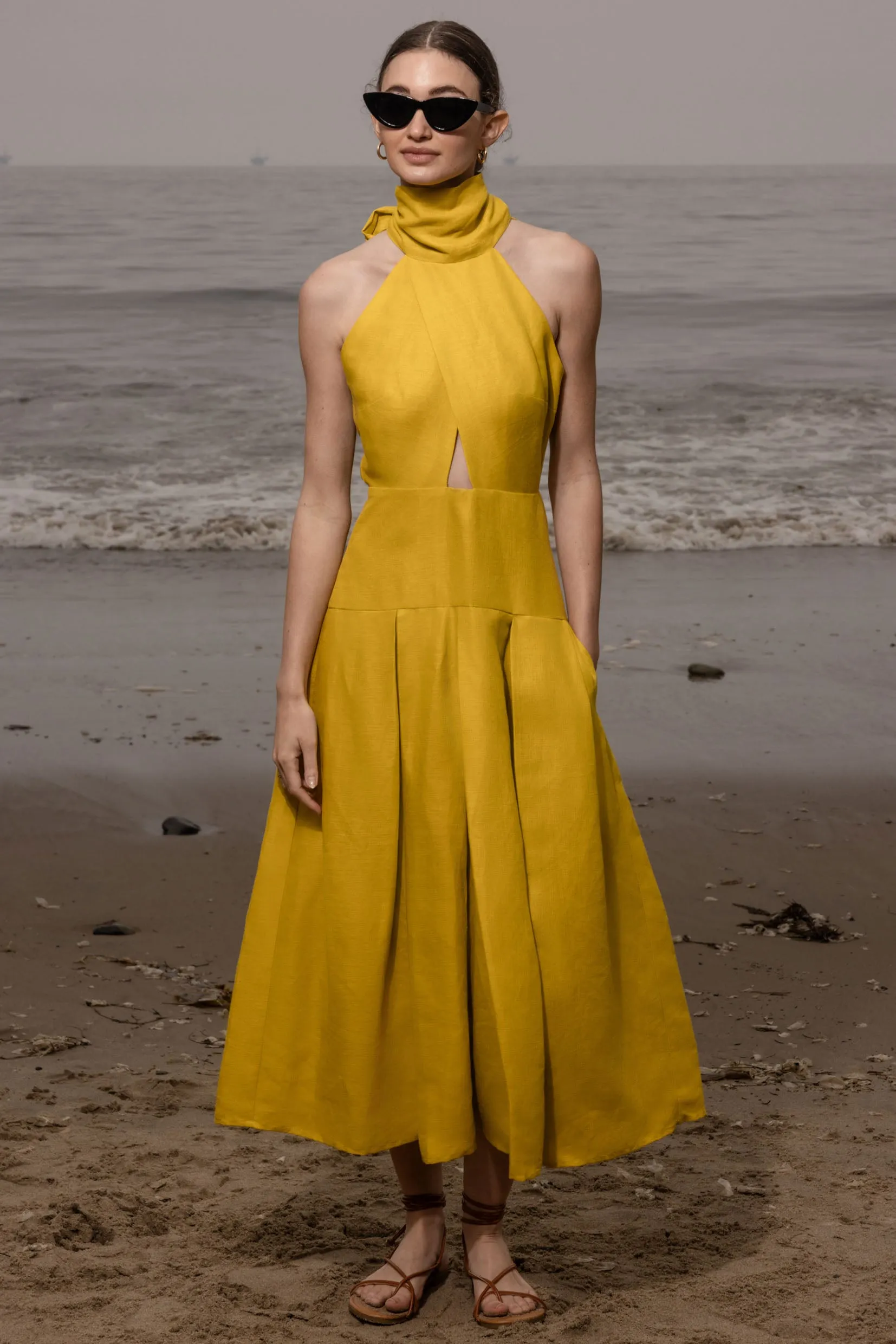 Ginger Dress - Dandelion Linen - Image 4