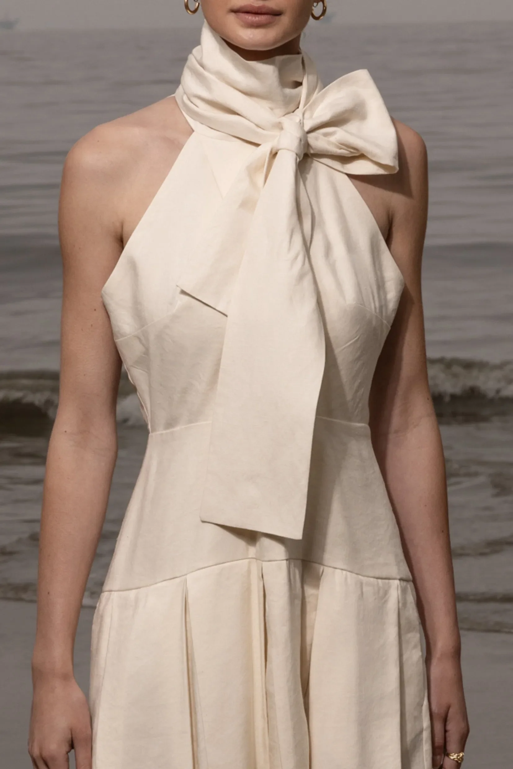 Ginger Dress - Ivory Linen - Image 7