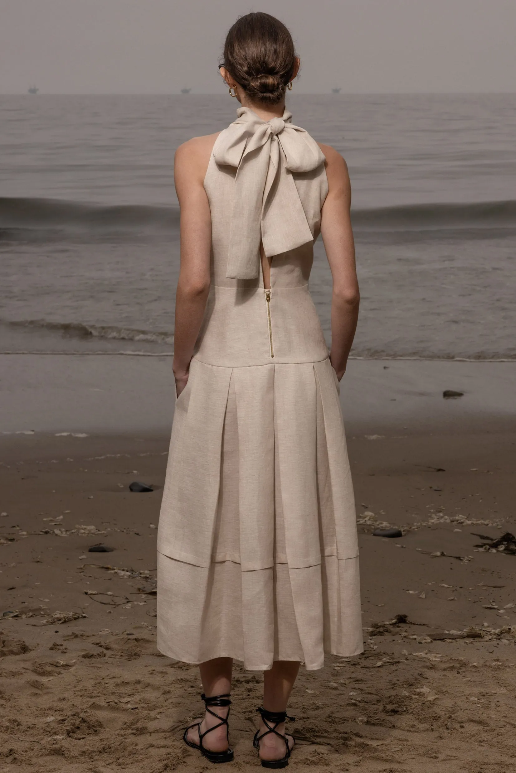 Ginger Dress - Natural Linen - Image 8