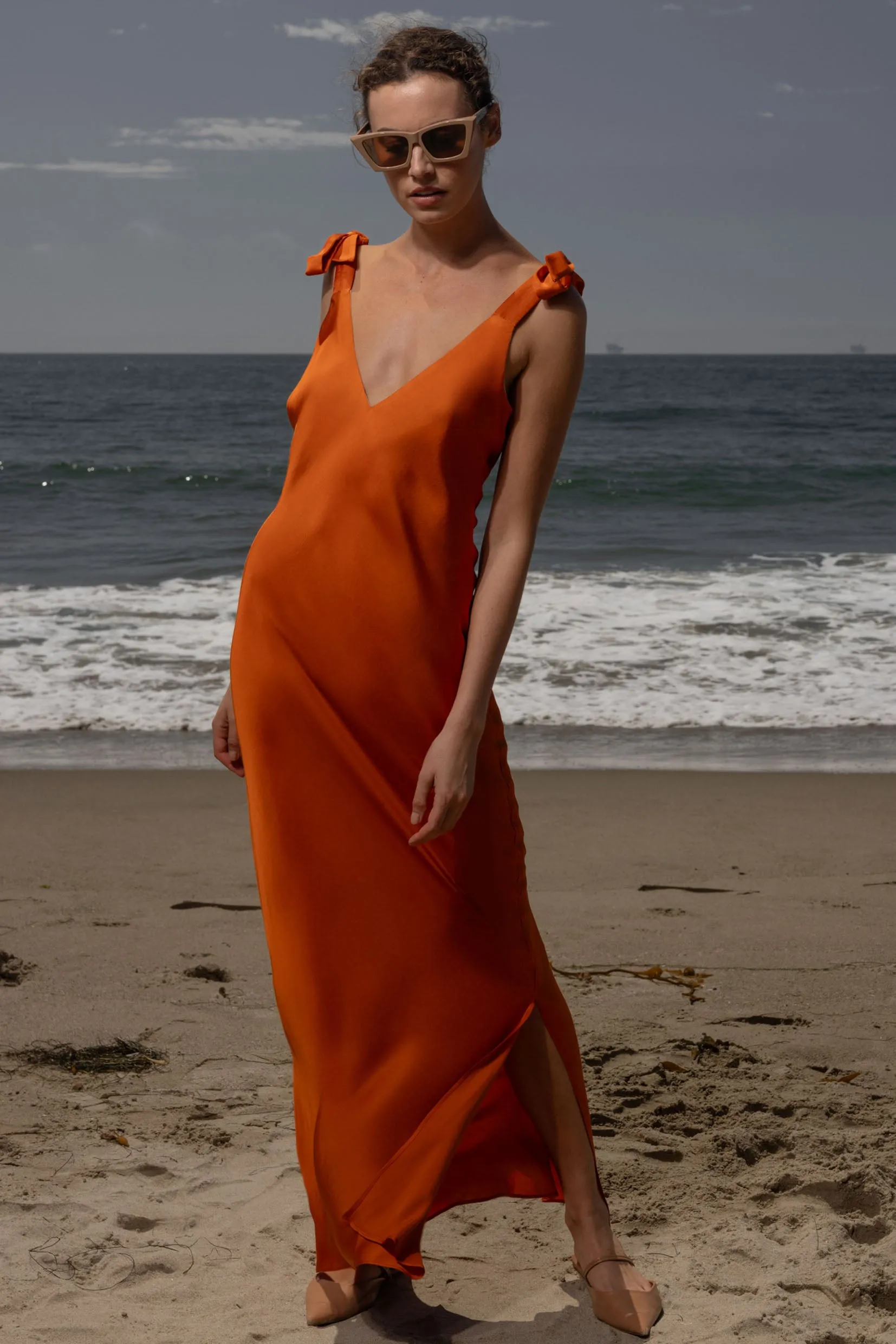 Grace Slip Dress - Flame - Image 3