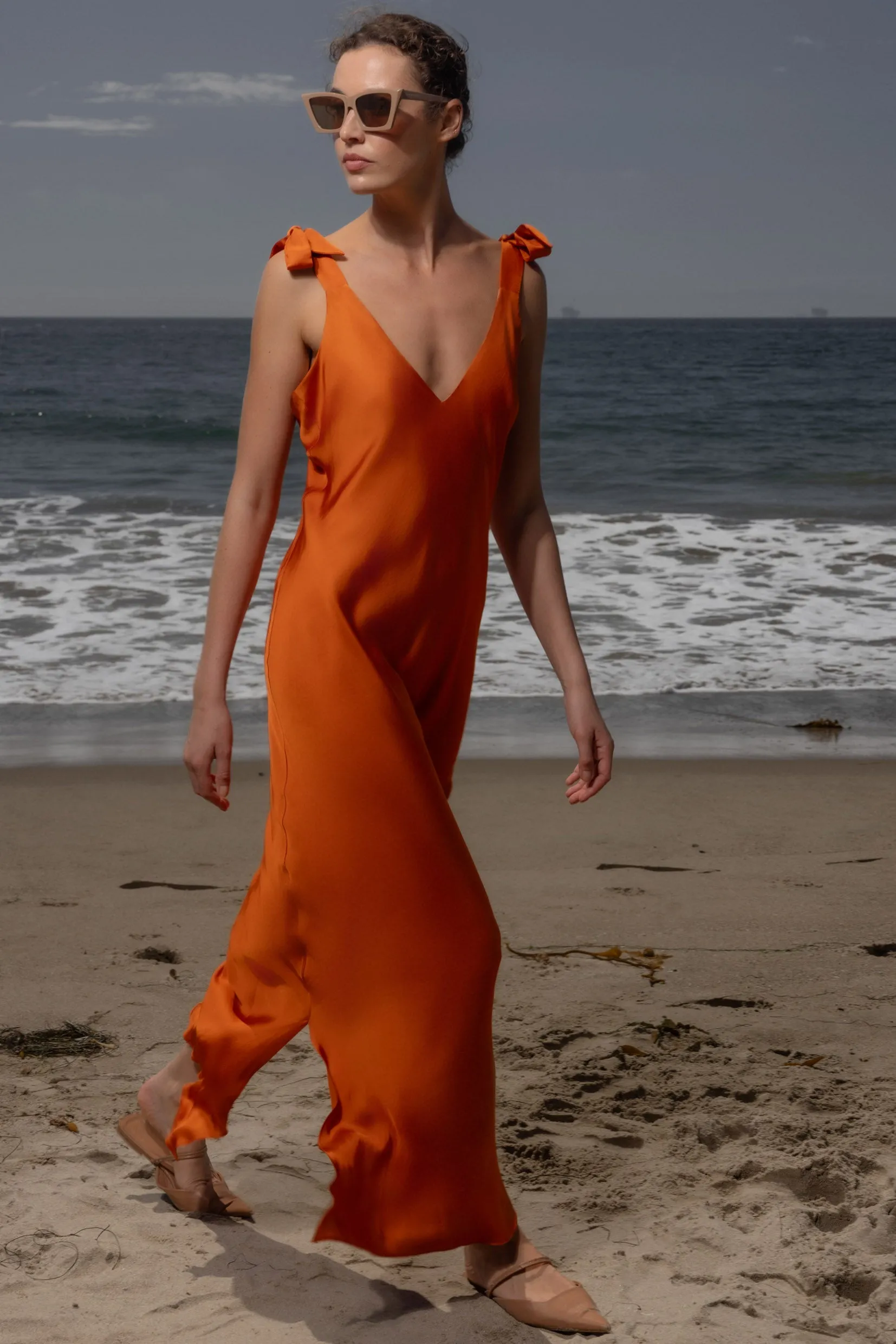 Grace Slip Dress - Flame - Image 7