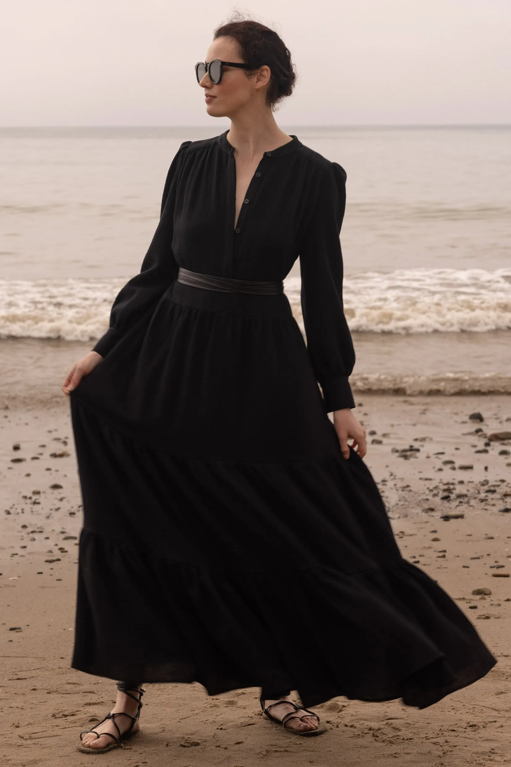 Ibiza Dress - Black Gauze - Image 3