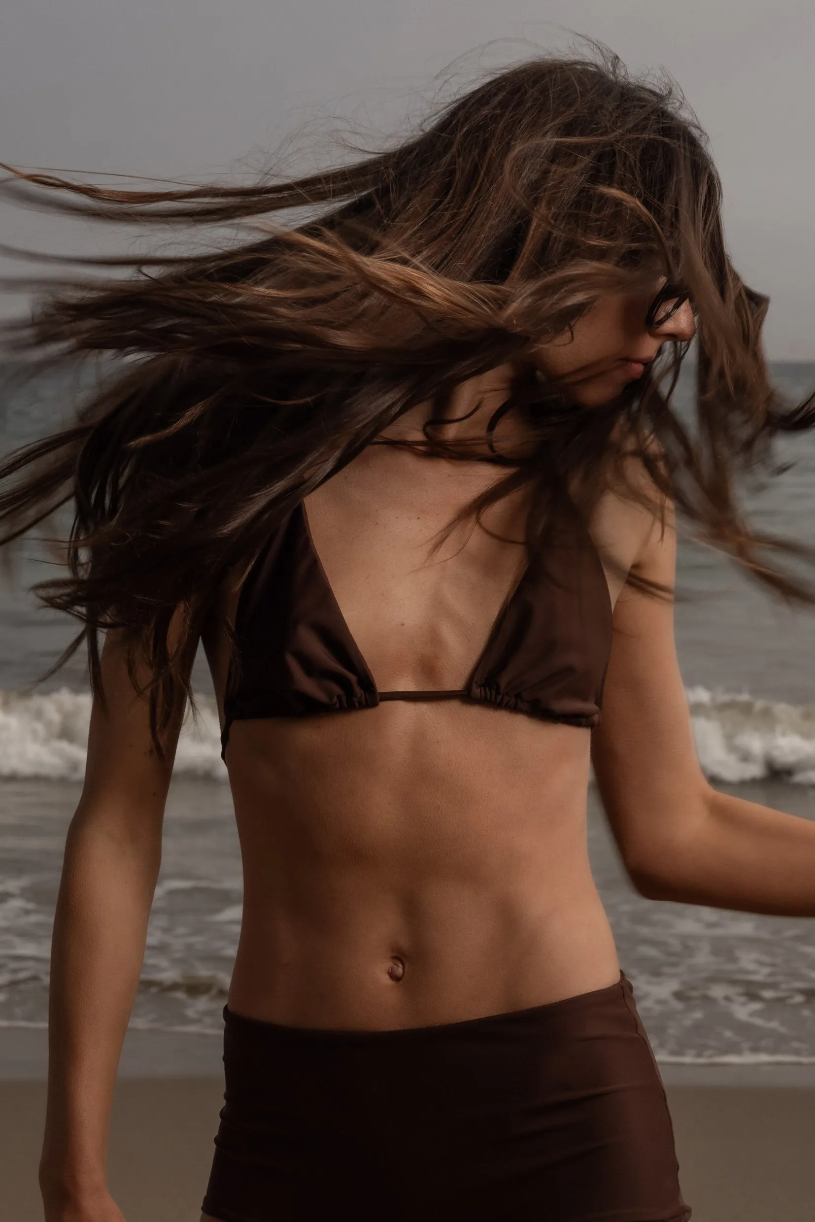 Knotted Triangle Top - Chocolate - Image 11