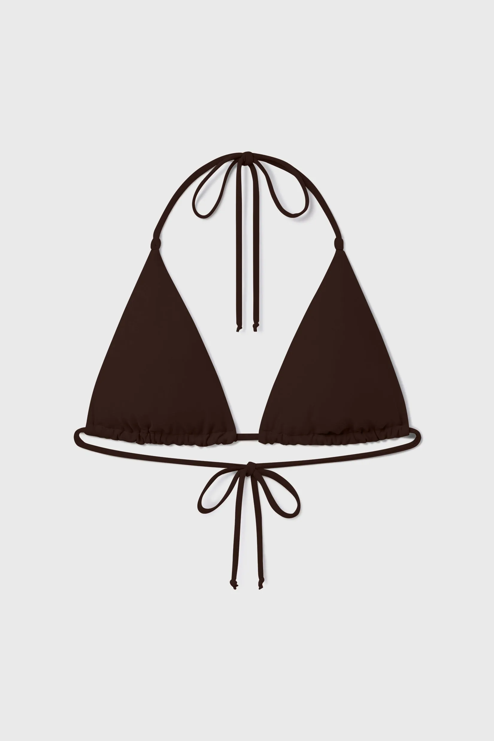 Knotted Triangle Top - Chocolate - Image 2