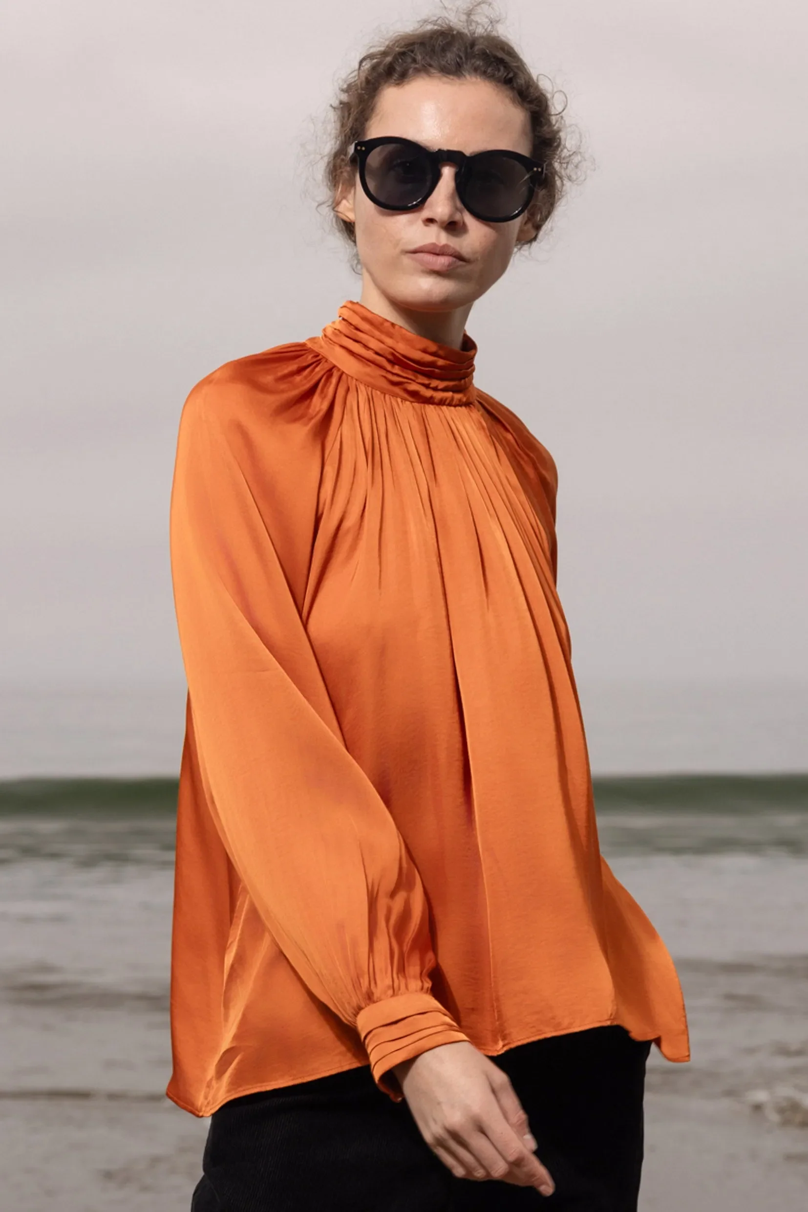 Letter Blouse - Flame - Image 8