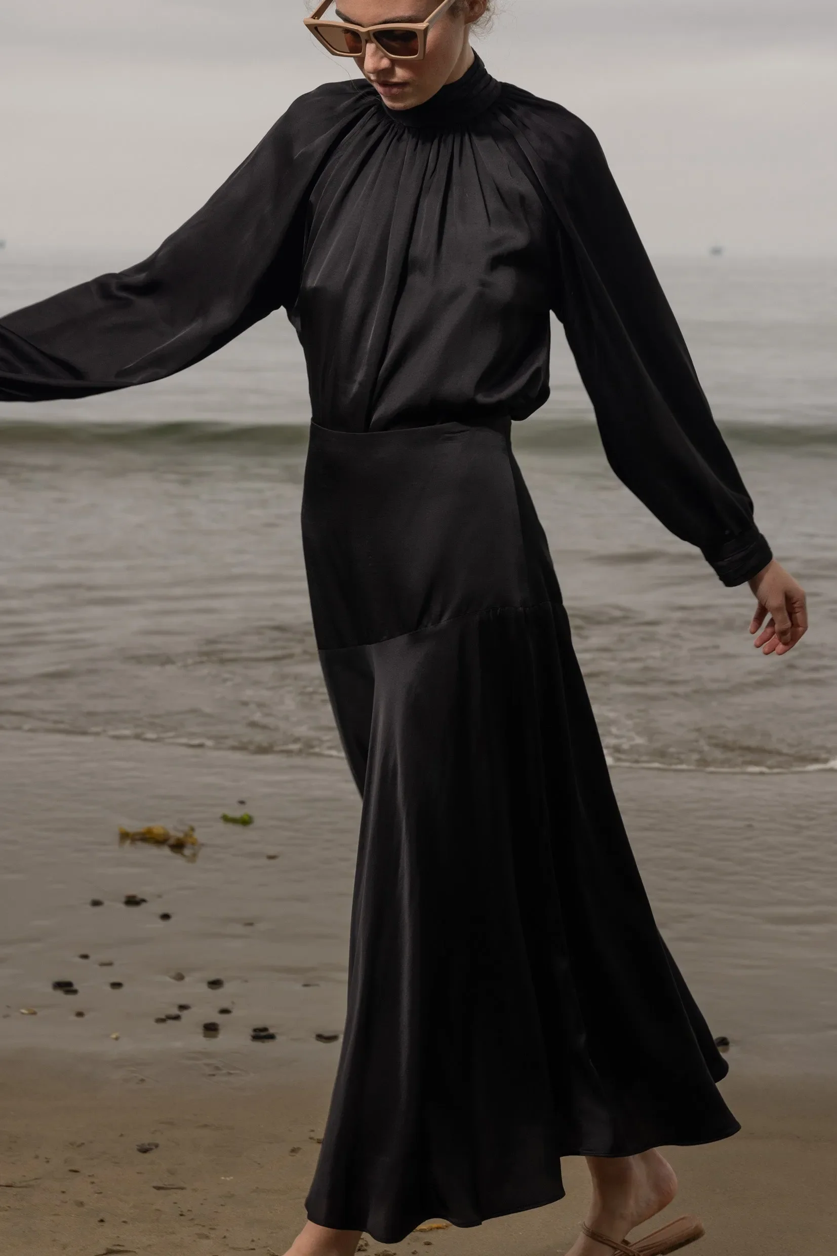 Letter Blouse - Noir - Image 7