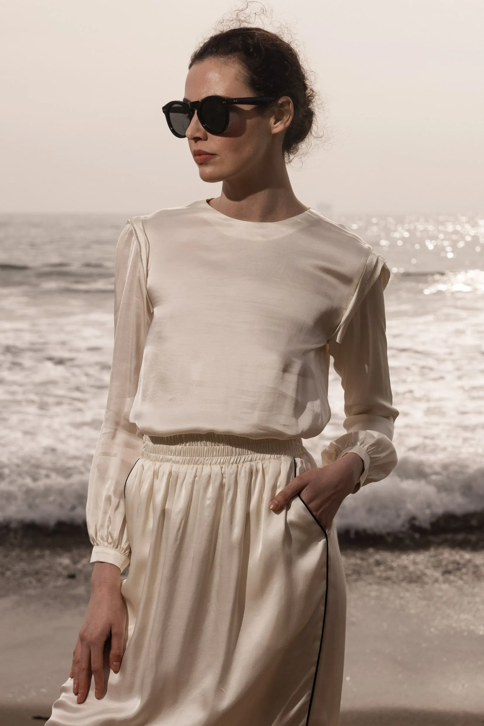 Maeve Skirt - Ivory - Image 10