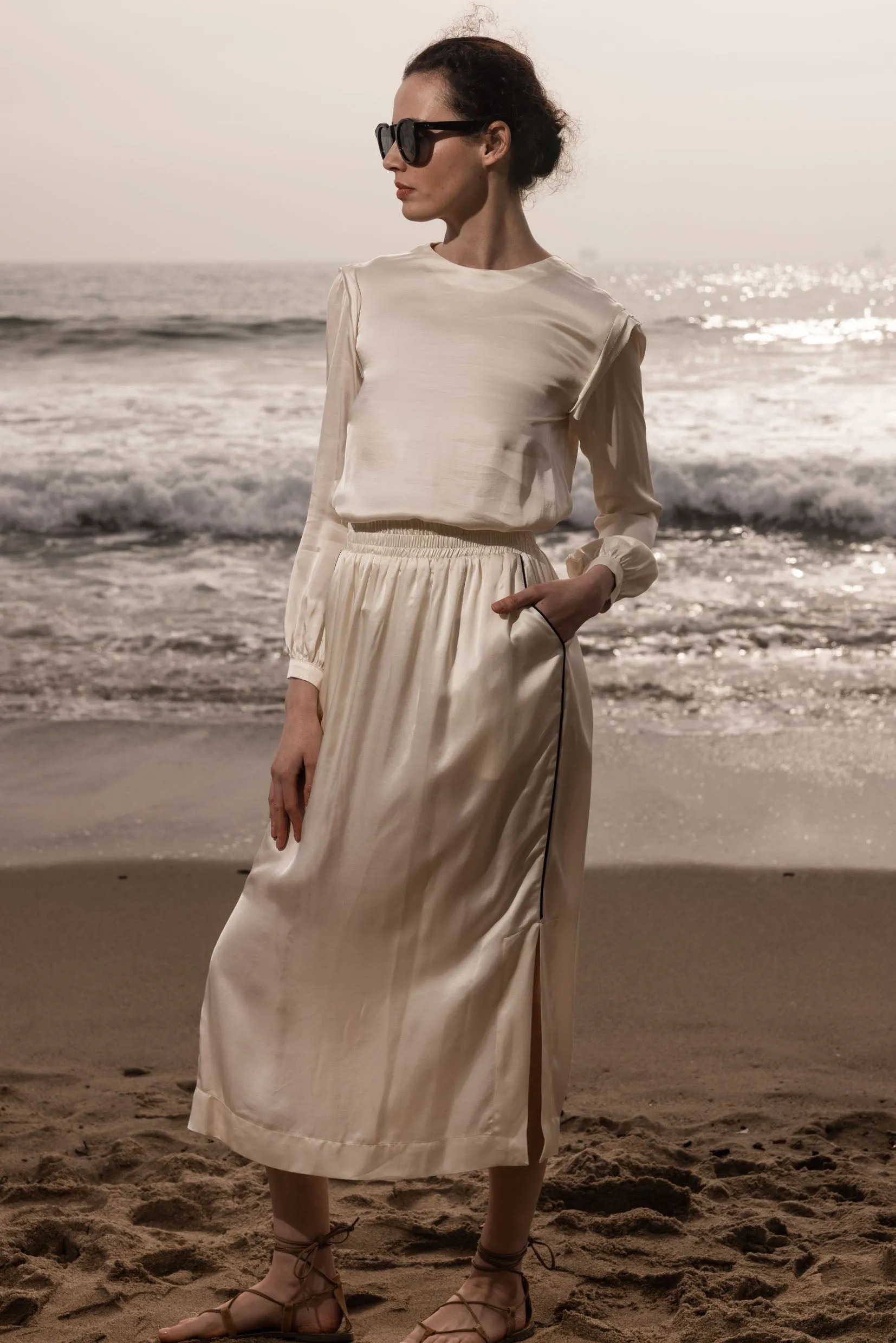 Maeve Skirt - Ivory - Image 8