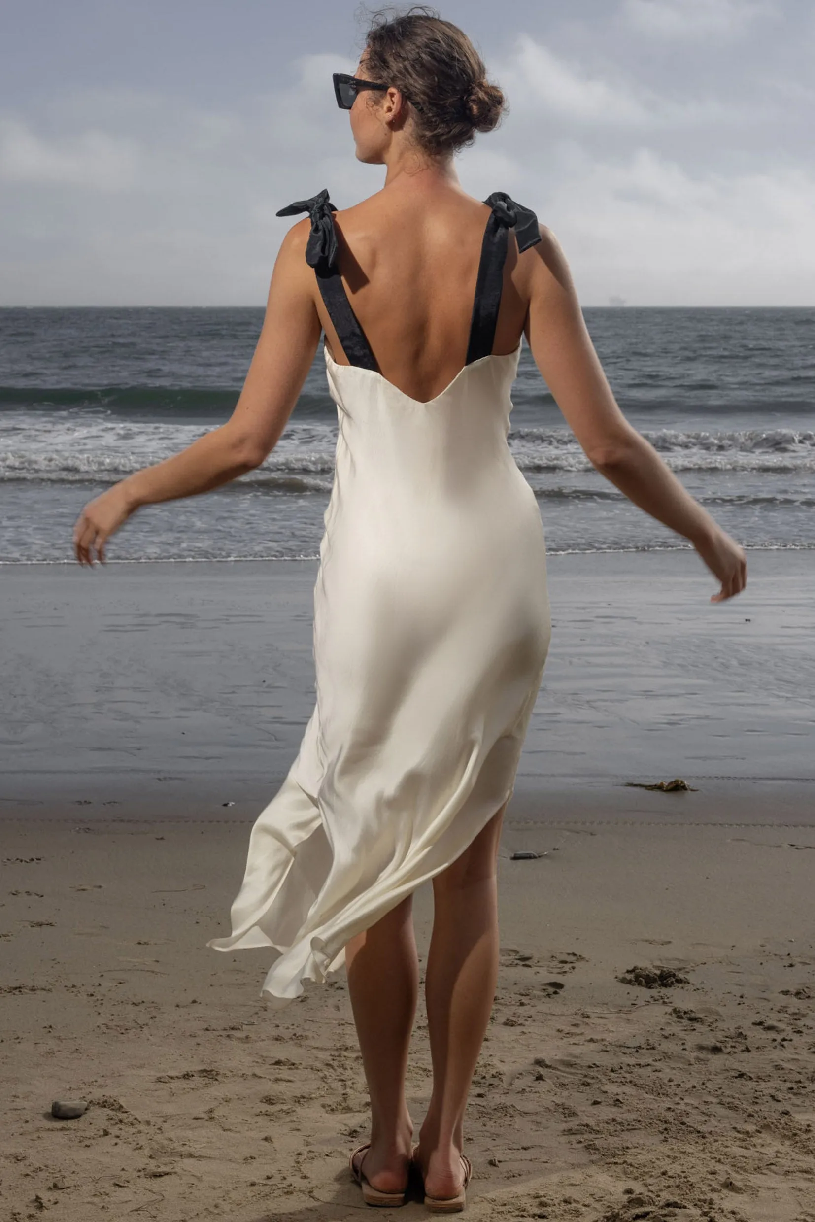 Marion Slip Dress - Ivory - Image 3