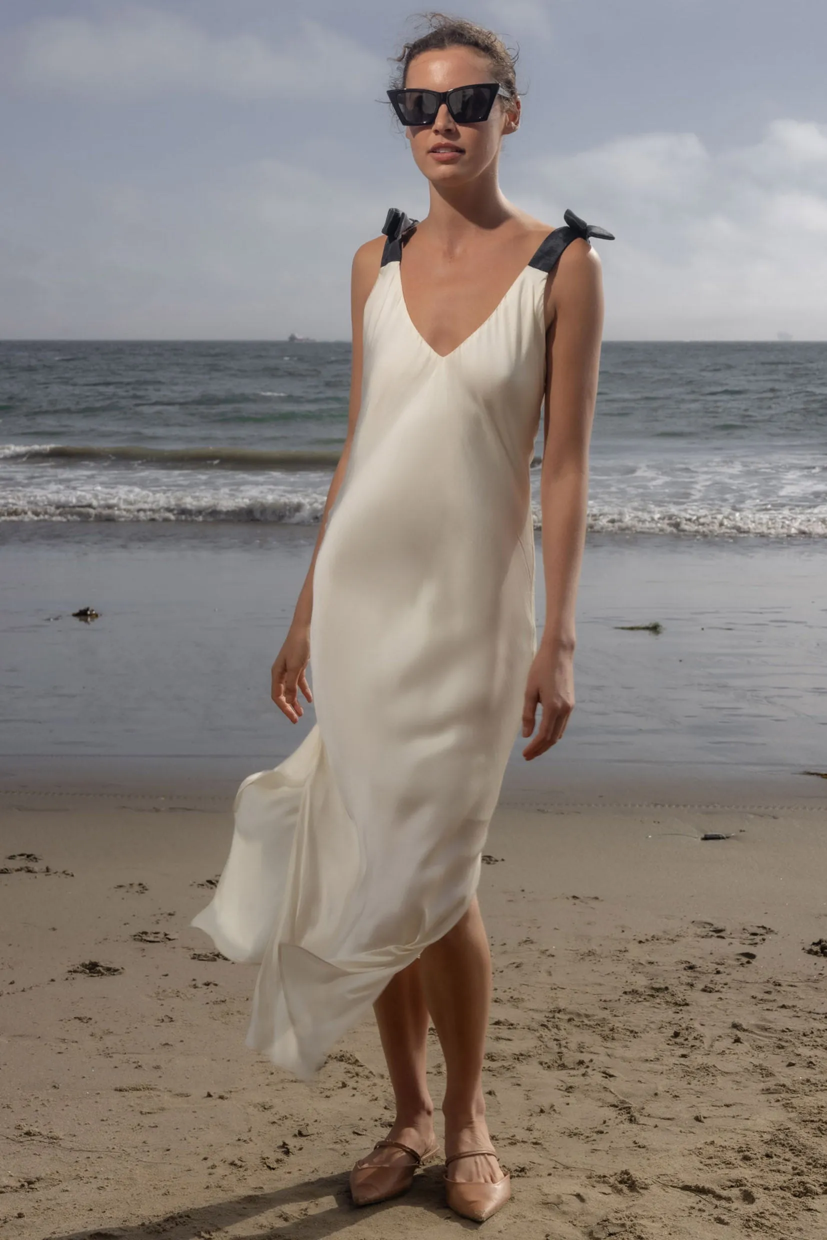 Marion Slip Dress - Ivory - Image 5