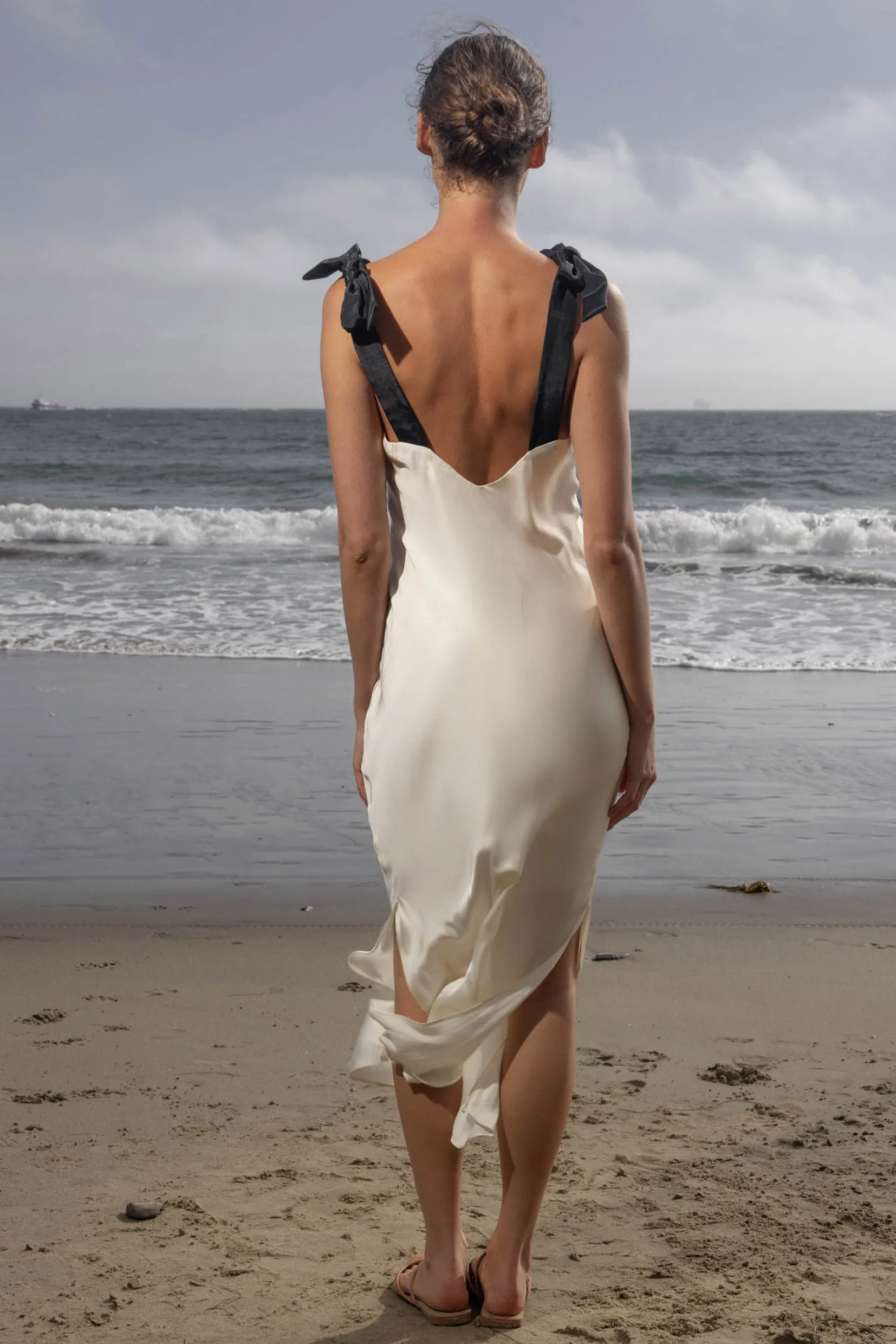 Marion Slip Dress - Ivory - Image 7