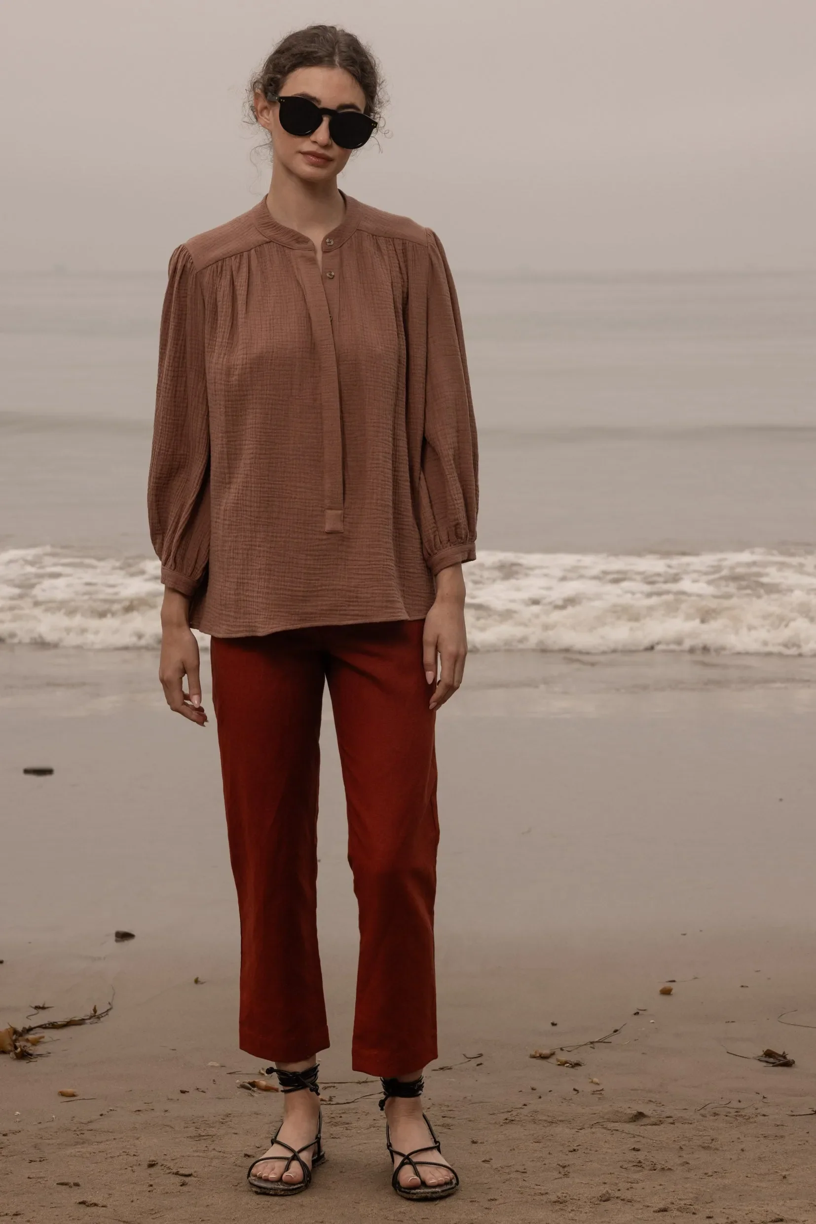 Marish Top - Sable Gauze - Image 4