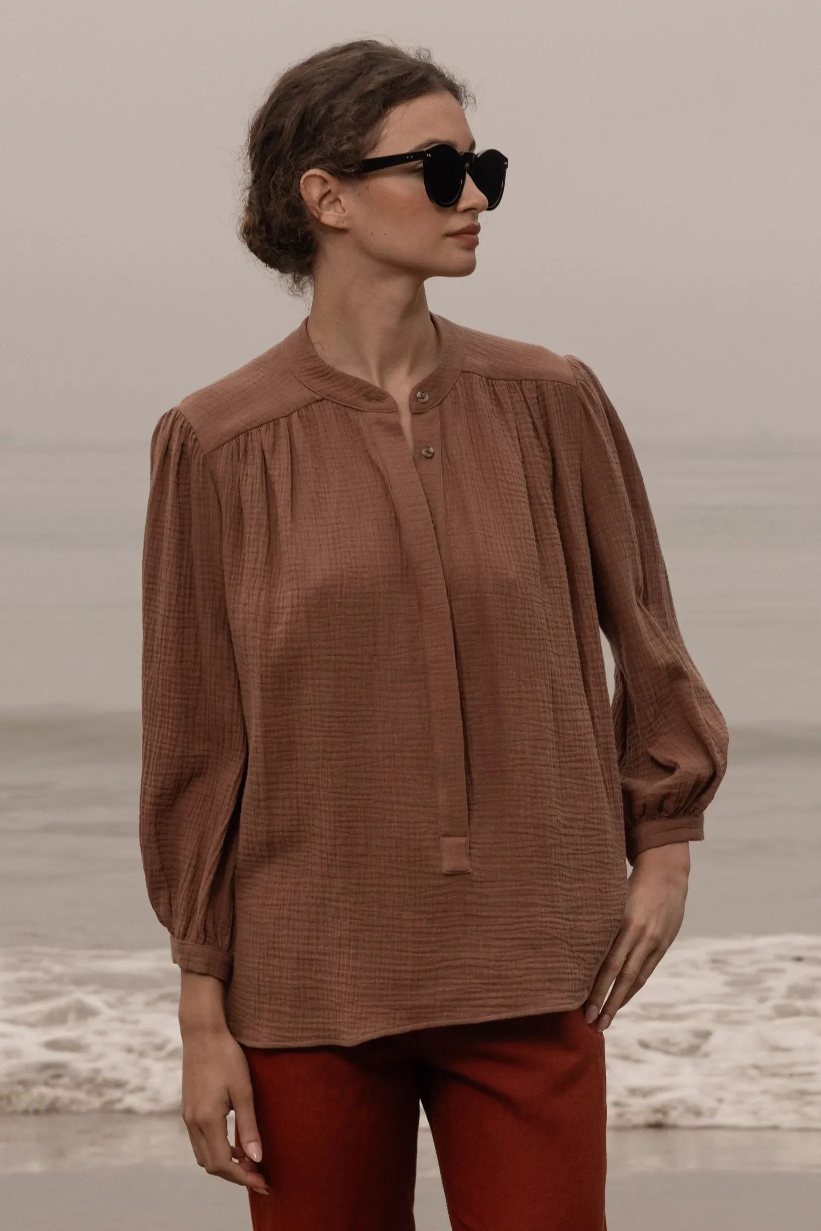 Marish Top - Sable Gauze - Image 7