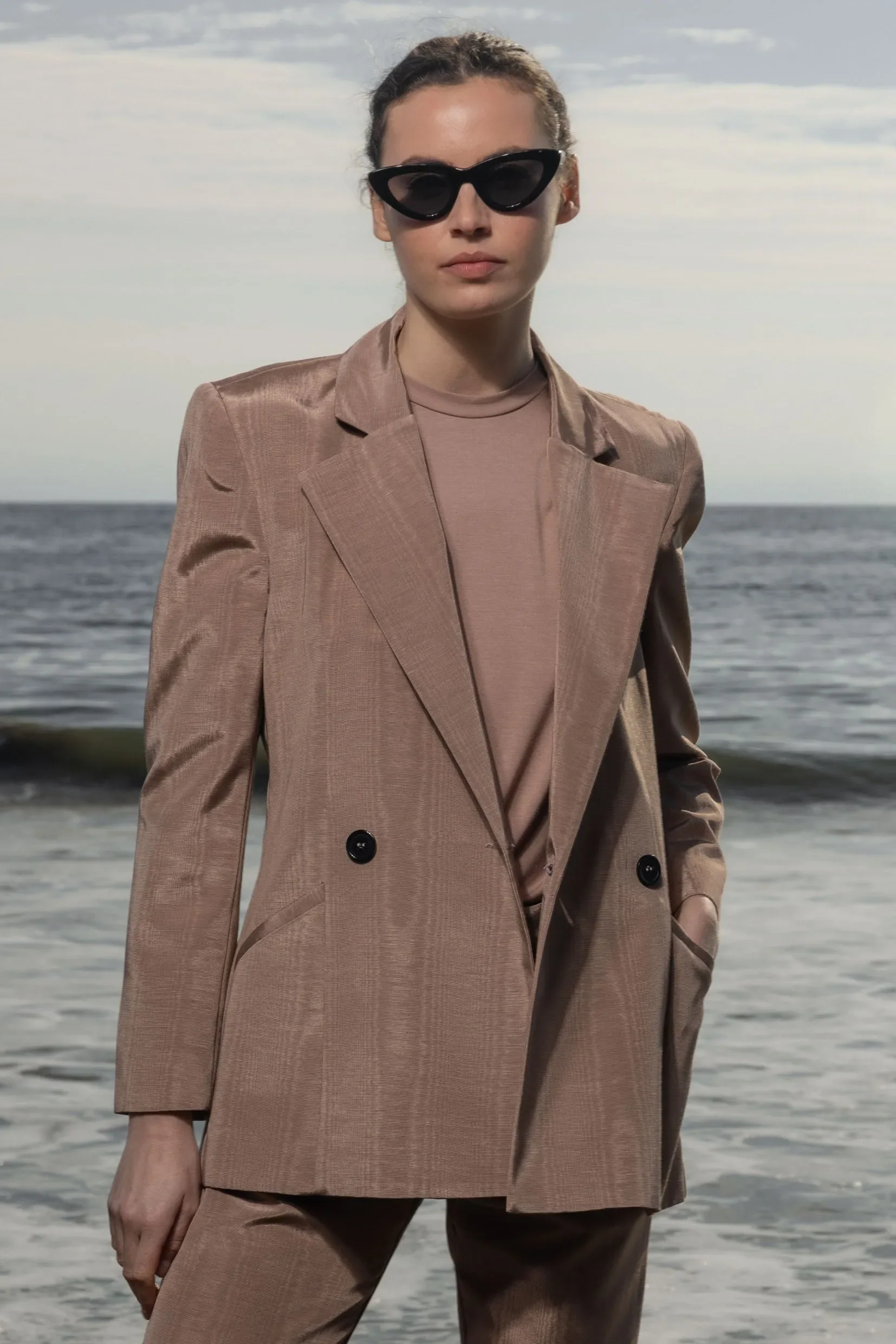 Mars Blazer - Blush Moire - Image 4