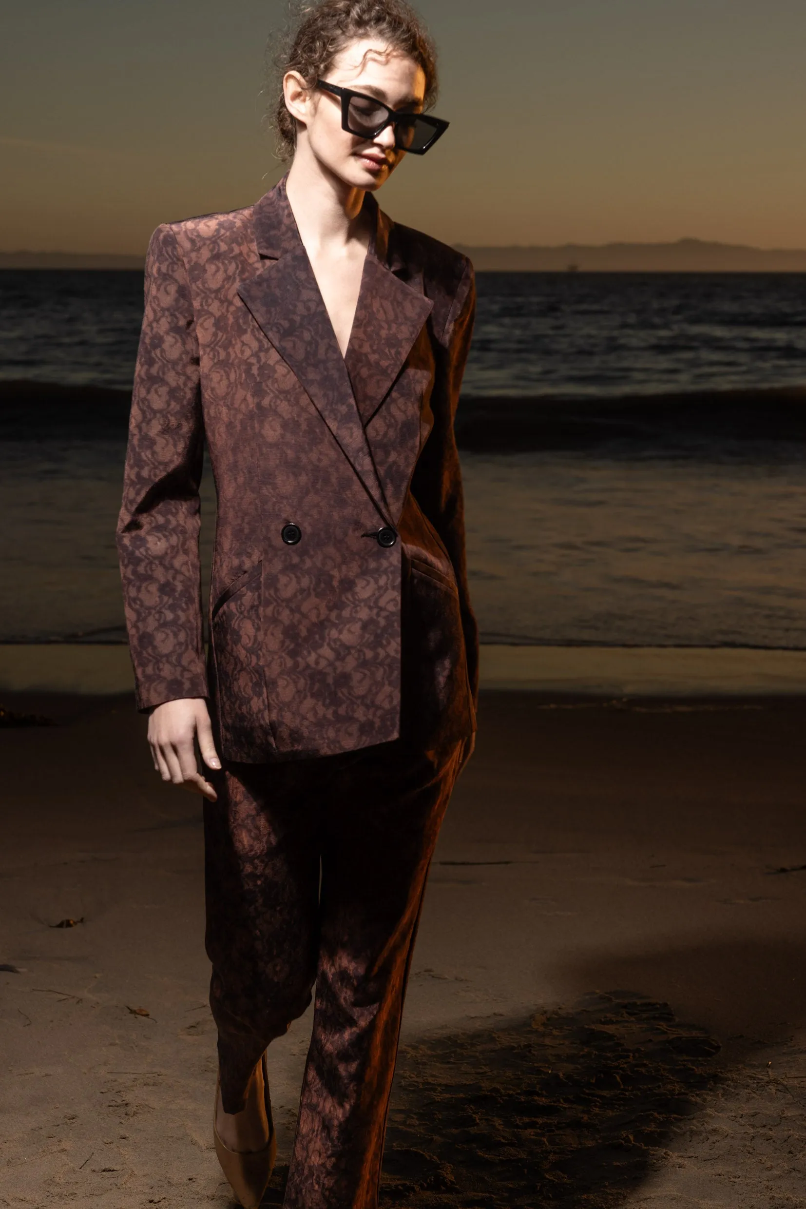 Mars Blazer - Candlelit Lace Moire - Image 7