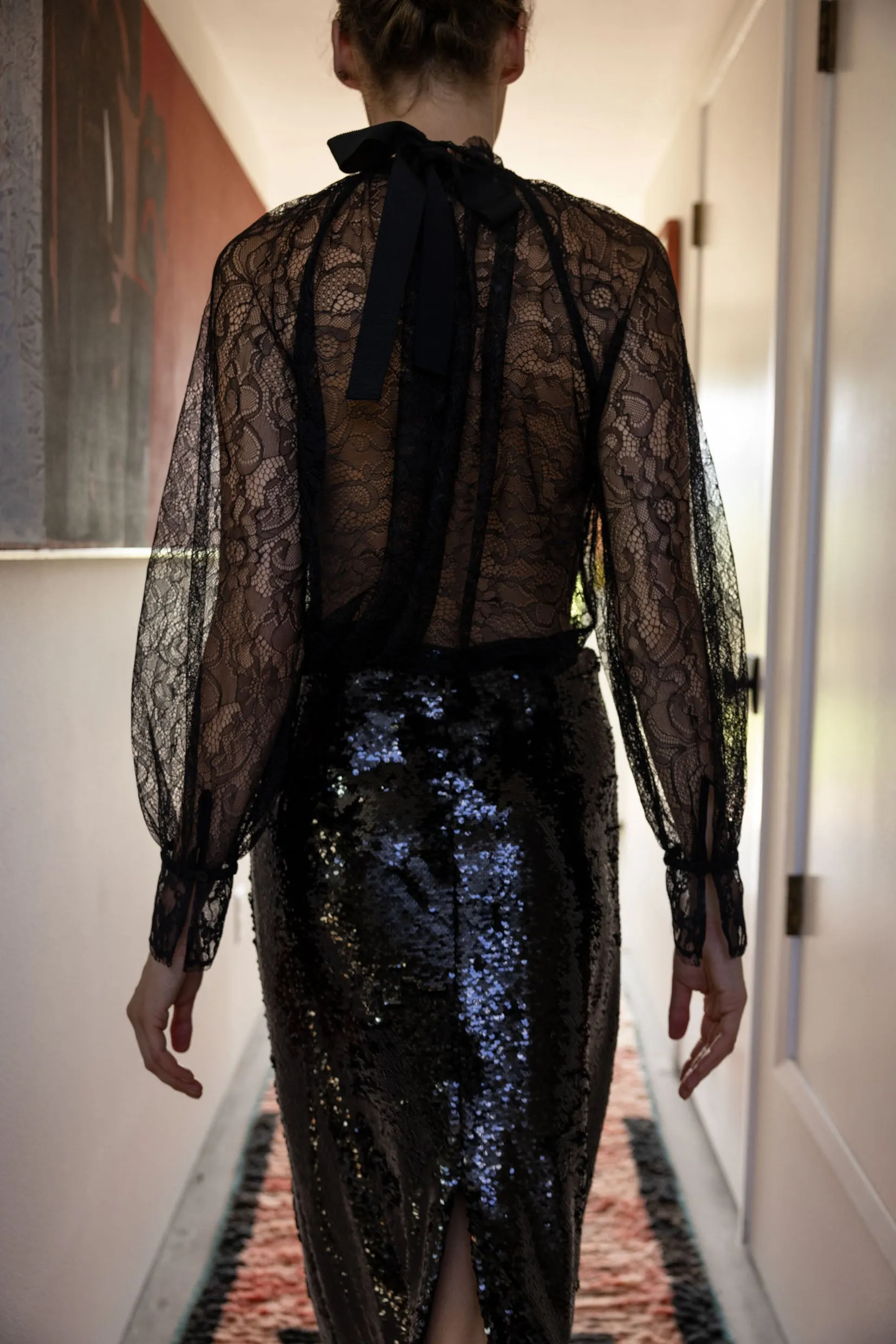 Missive Blouse - Noir Art Nouveau
