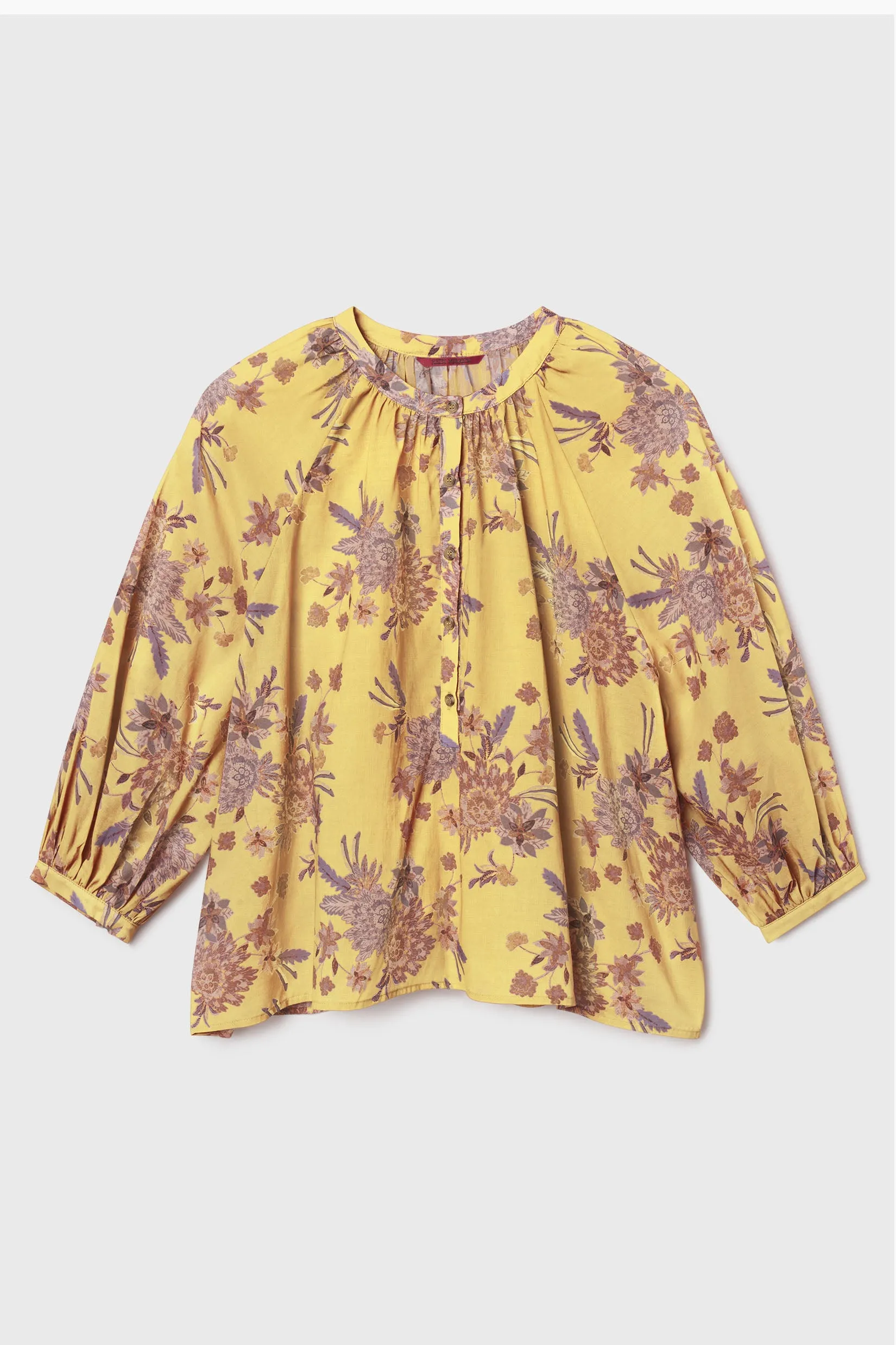 Pia Blouse - Yellow Batik - Image 2