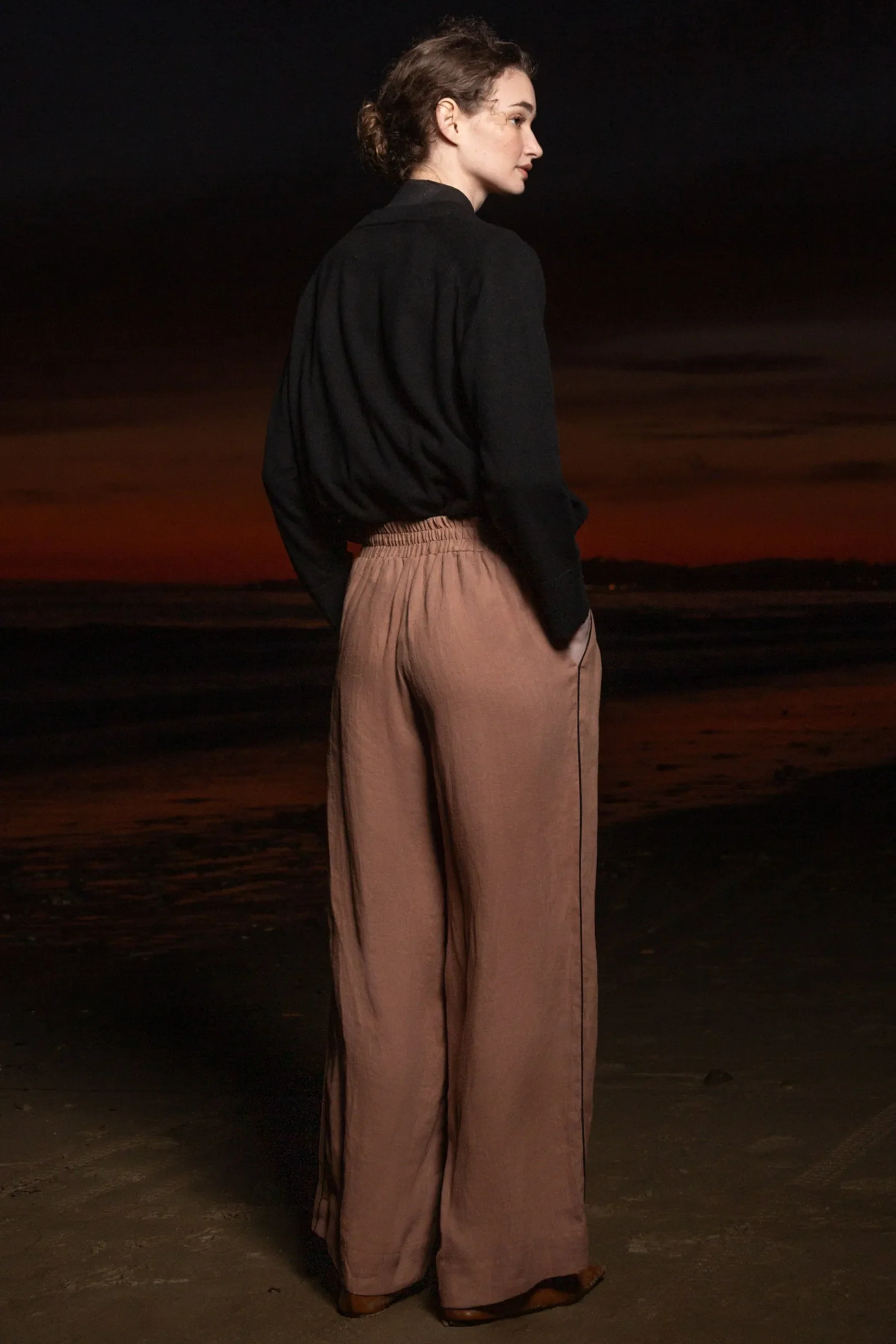 Sahara Pant - Sable Tissue Linen - Image 4