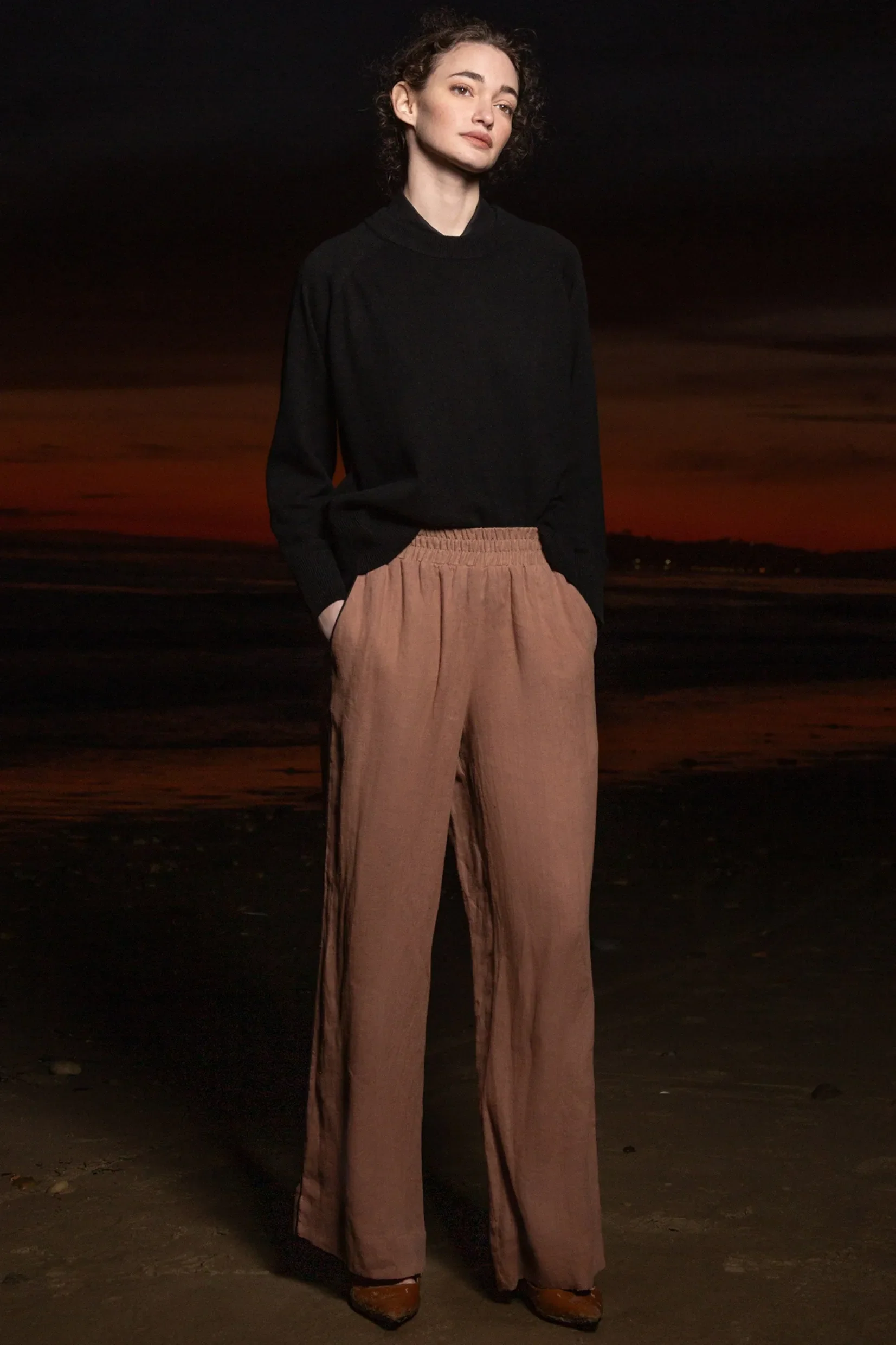 Sahara Pant - Sable Tissue Linen - Image 6
