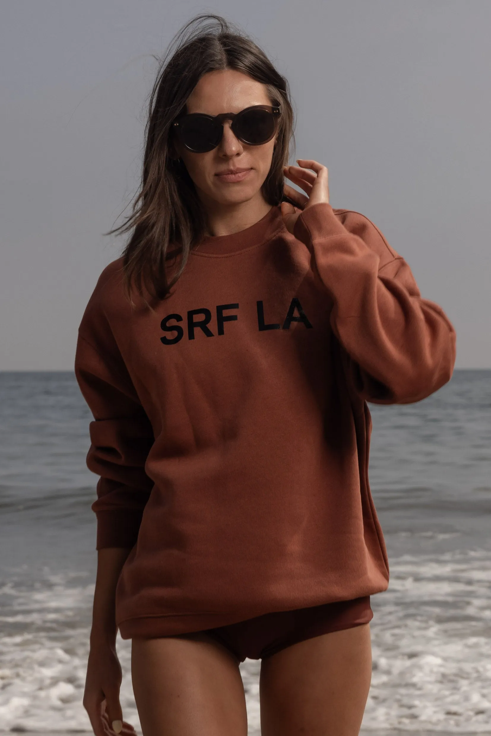 SRF LA Unisex Crewneck - Walnut - Image 8