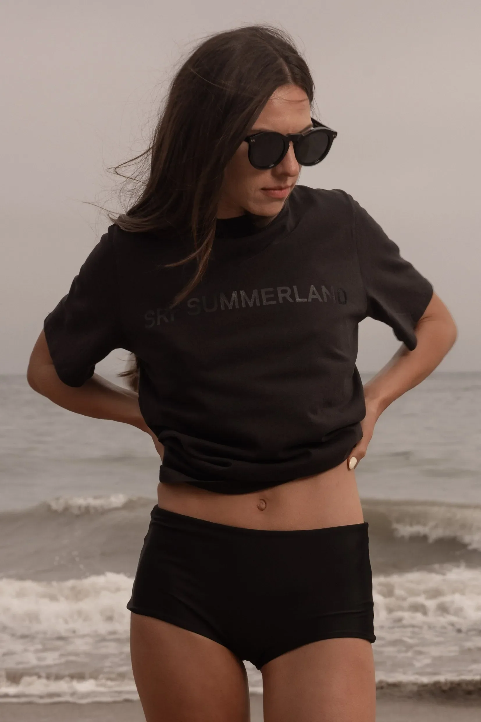 SRF SUMMERLAND Tee - Black on Black - Image 6